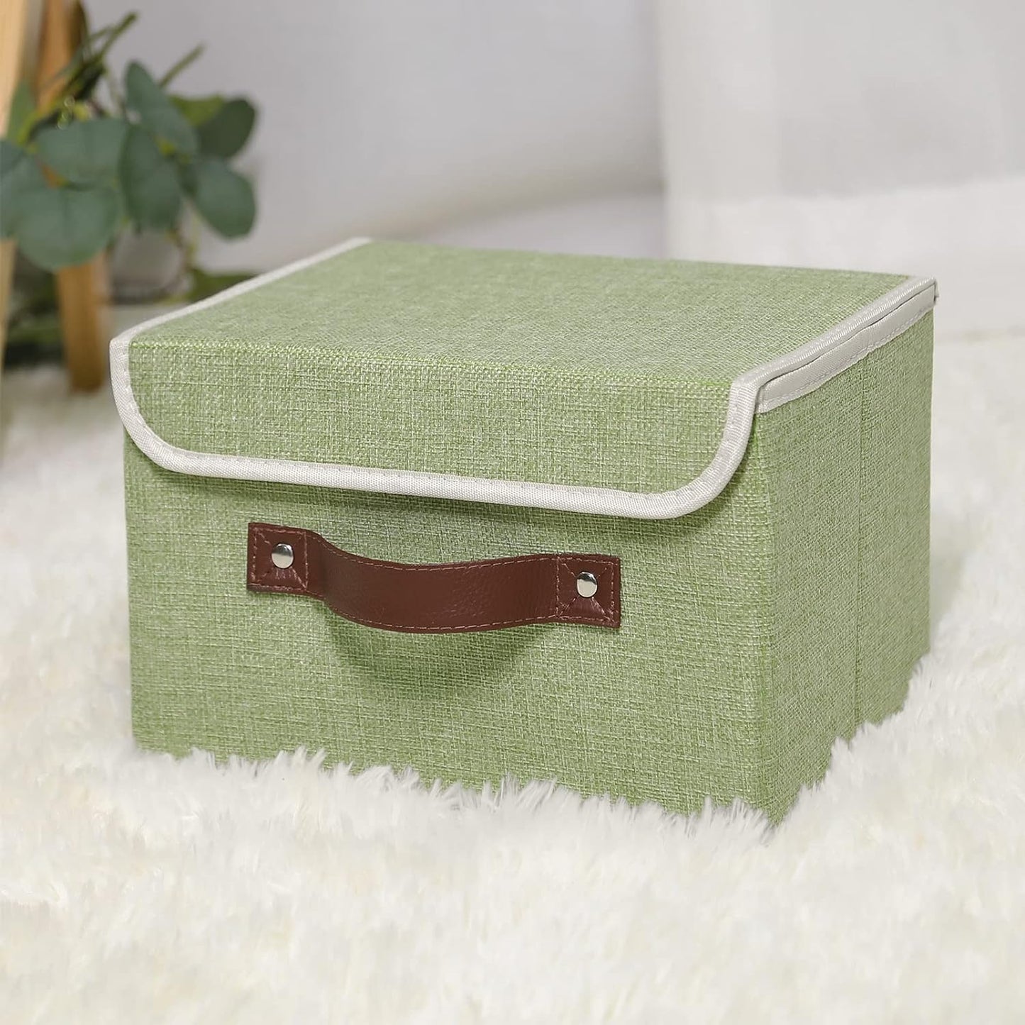 Storage Bin / Lid Storage Boxes / Small / Mint Green