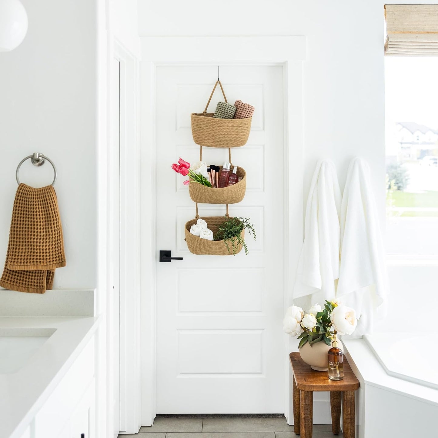 Detachable Woven Storage Baskets / Set of 2