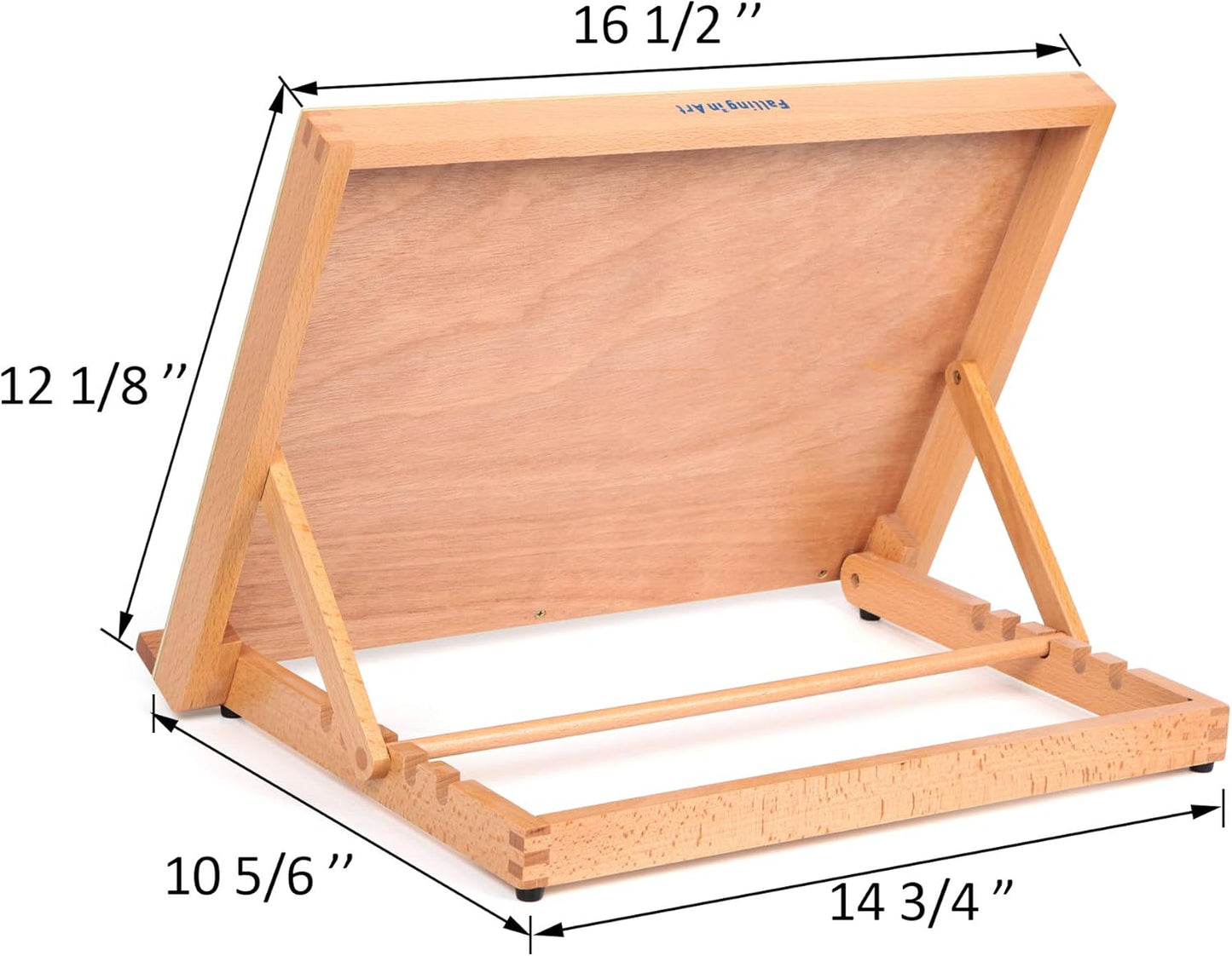 5-Position Wood Drafting Table Easel Drawing and Sketching Board / 16 1/2 L * 12 1/8 W / 2 Inch
