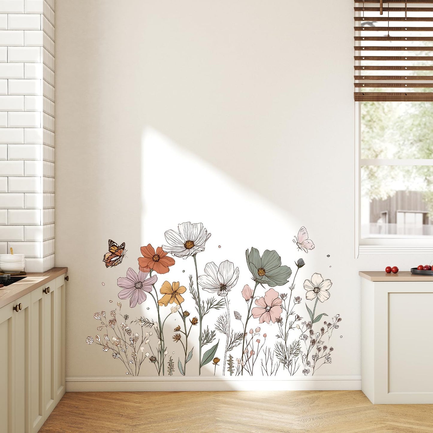 Minimalist Wildflower Wall Stickers / #27