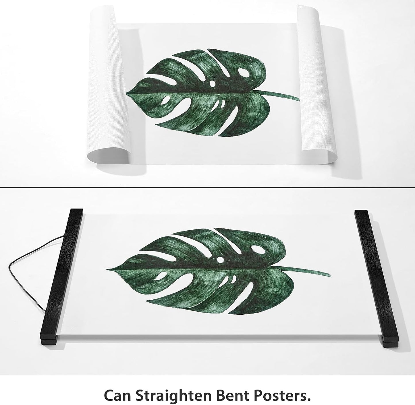 Magnetic Poster Hanger Frame, 24 Inch, Black Finish, Fits 24x30 24x32 24x36 Prints, N52 Magnets, Easy-Swap Wall Display