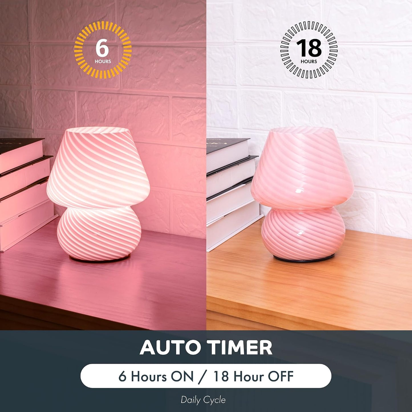 Vintage Small Table Lamp / Pink