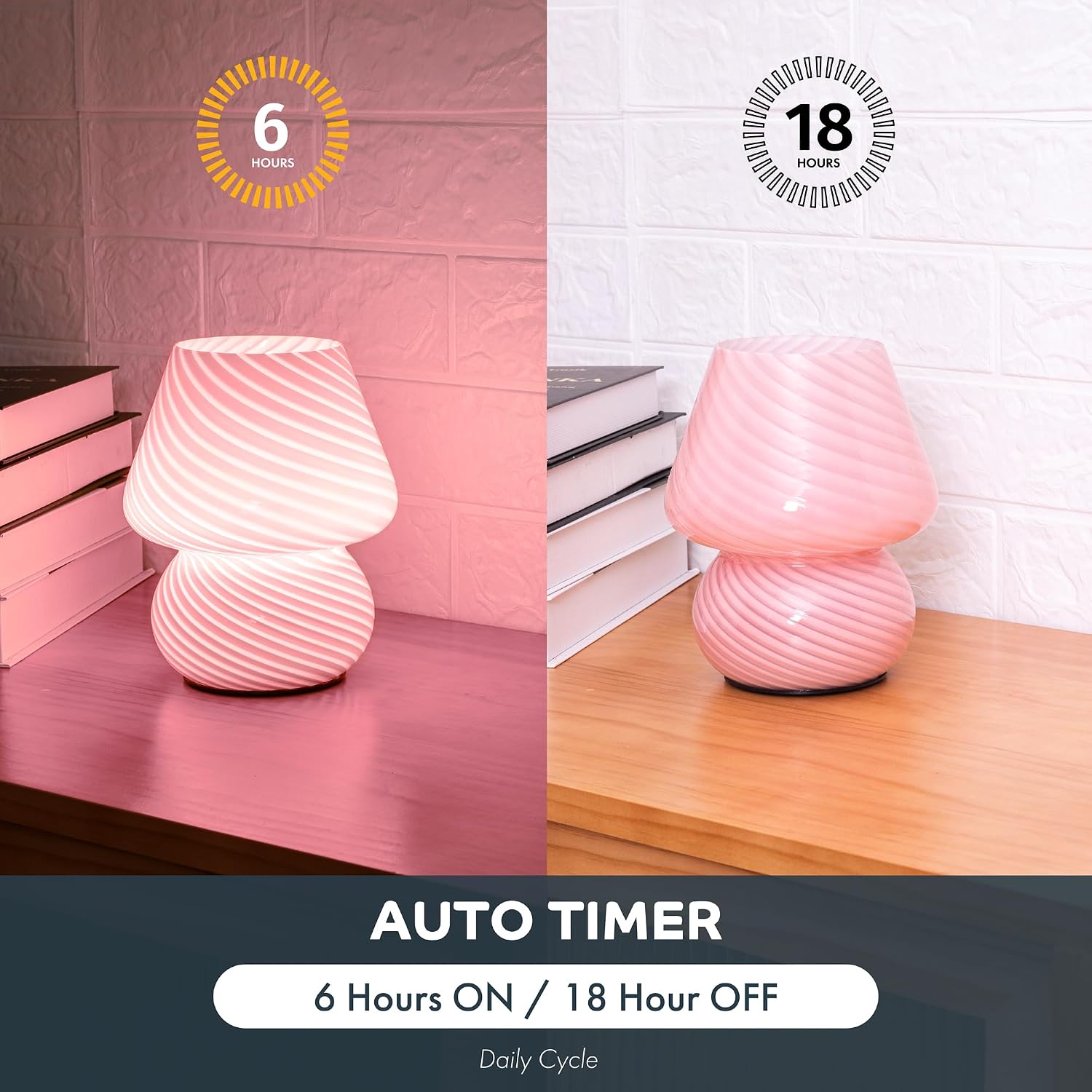 Vintage Small Table Lamp / Pink