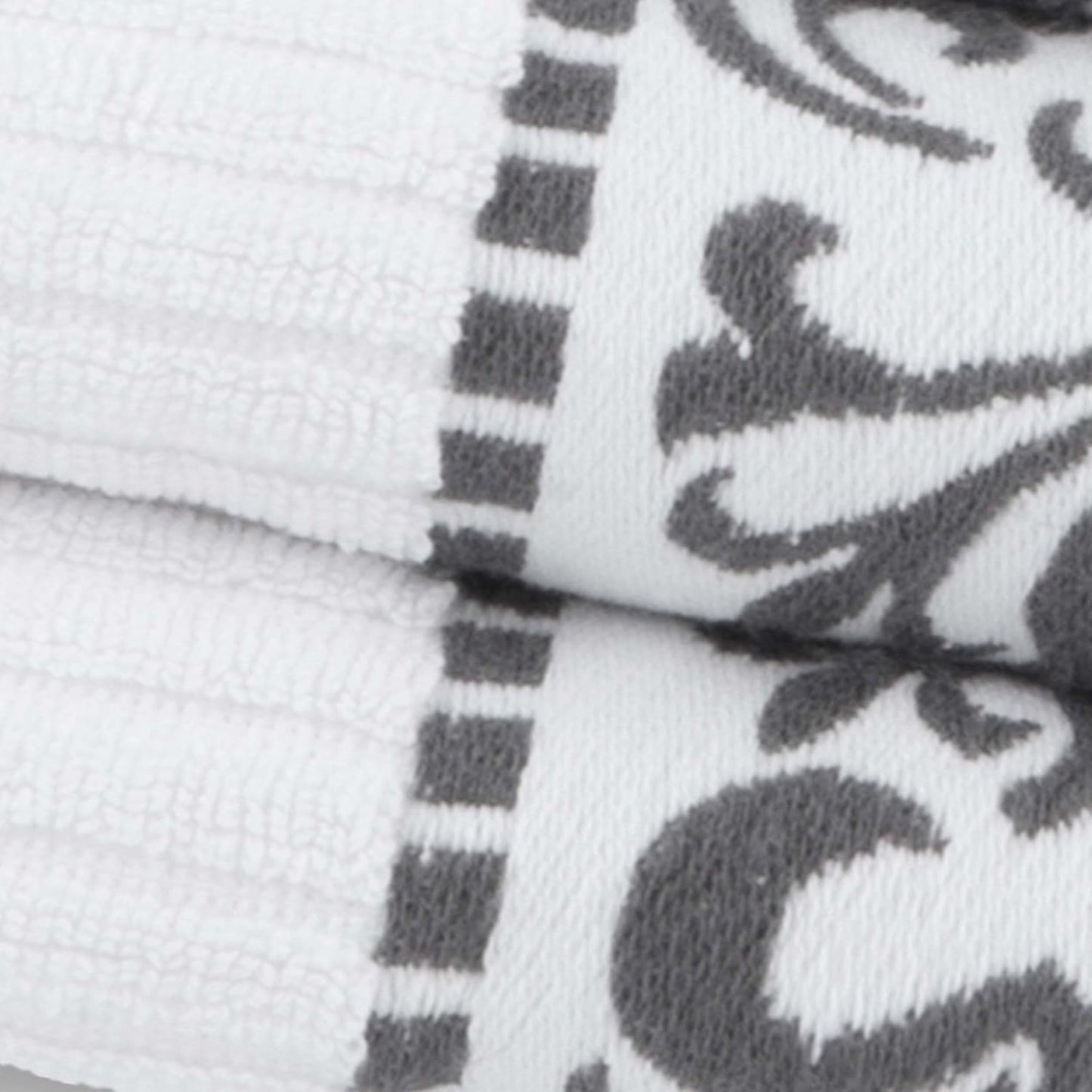 Superior 8-Piece Cotton Towel Set, Decorative Greek Pattern, Home Essentials, Absorbent Towels, Decor for Bathroom