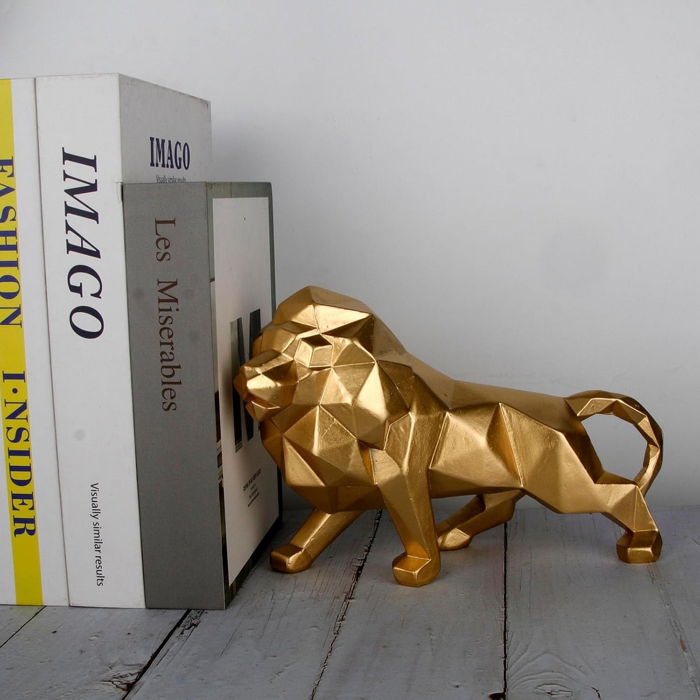 Resin Lion Figurines / Golden