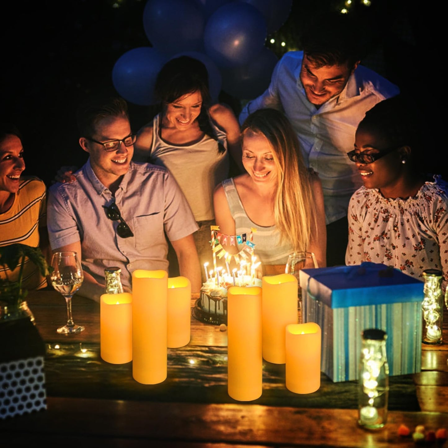 36Pack Flameless LED Candles, Waterproof for Indoor & Outdoor Use, Equipped with 10-Key Remotes & Timer, Ideal for