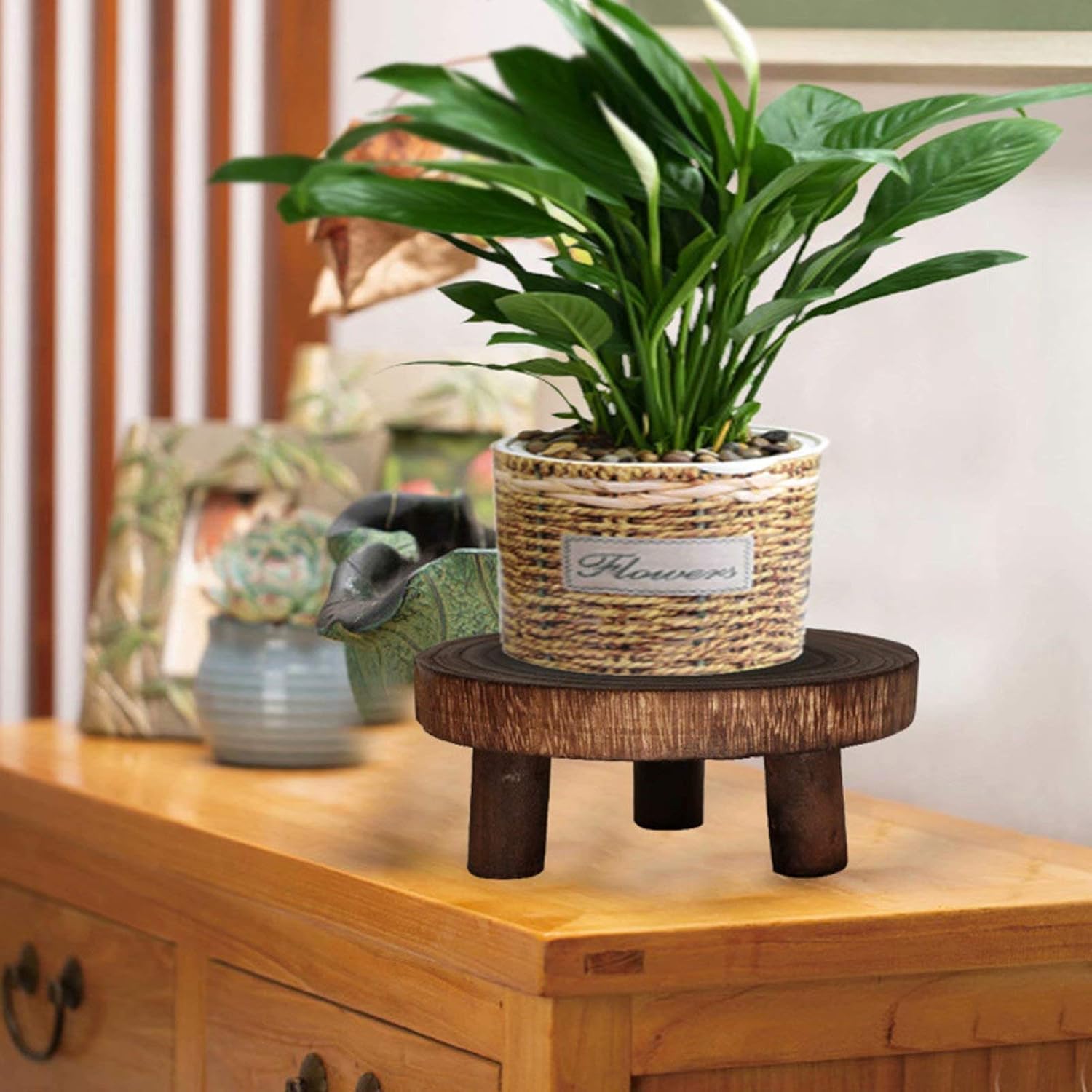 Mini Wooden Stool Display Stand / S+S / Brown