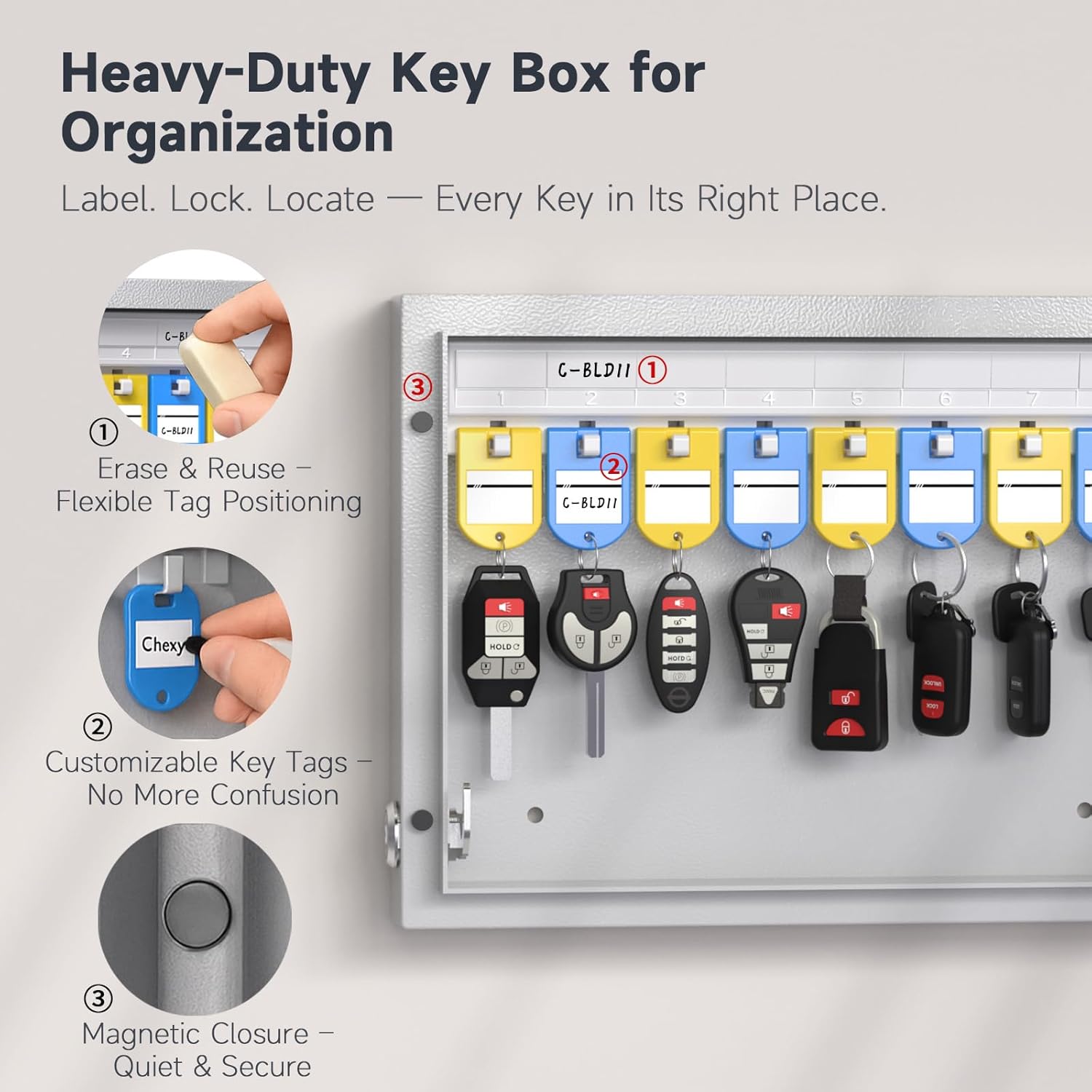 Key Organizer box / APP Bluetooth/One Time Password Share/Wi-Fi Remote
