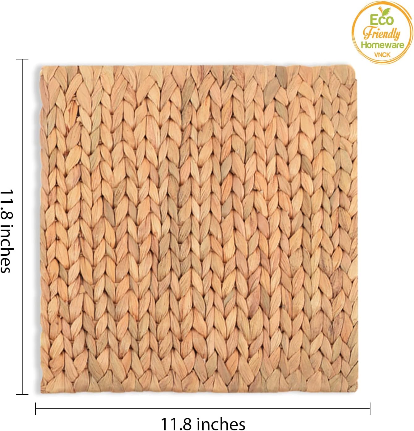 Boho Place Mats Set of 8, Square Table Mats Set of 8, Woven Placemats for Round Table, Chargers for Dinner Plates