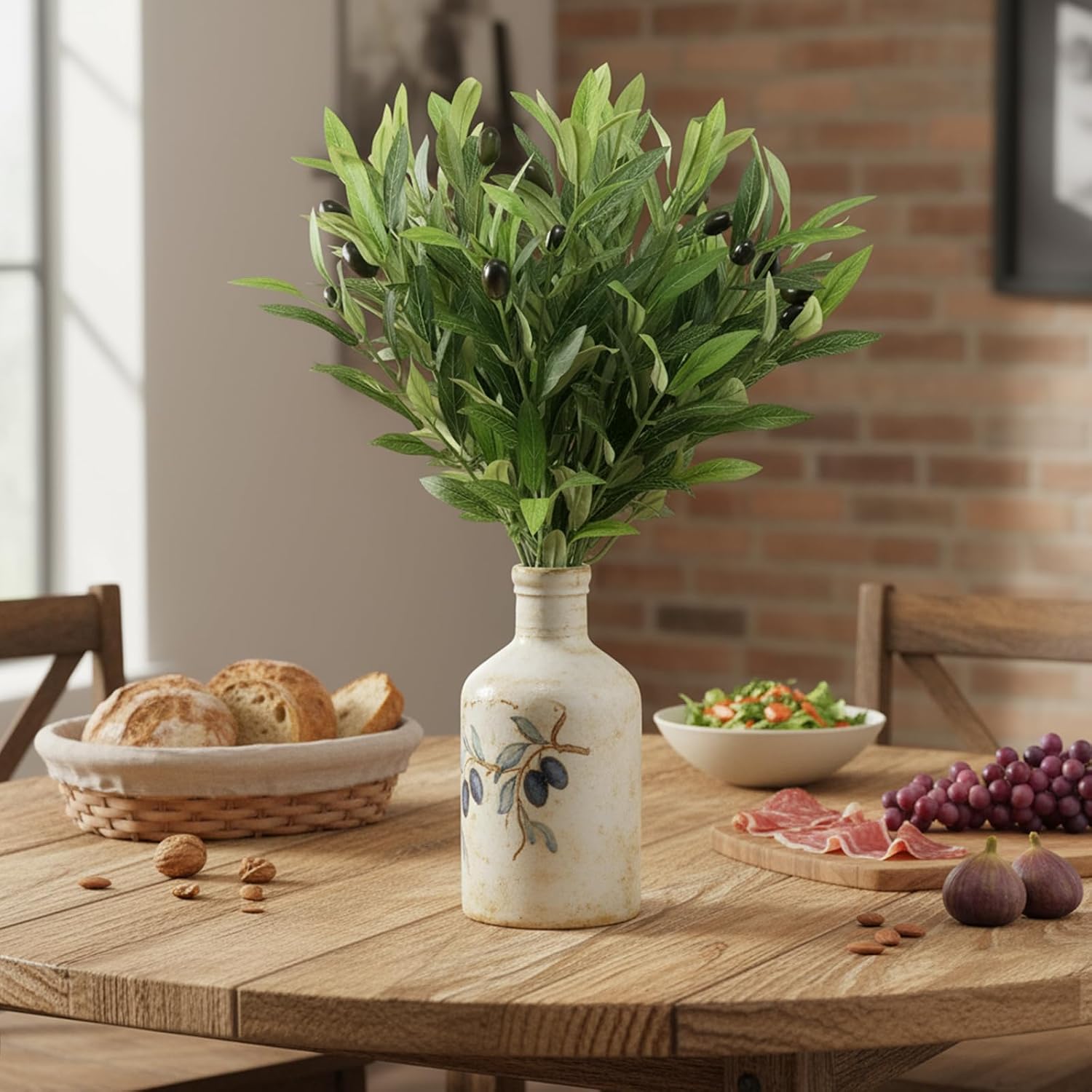 Artificial Olive Branches for Vase / Set of 6
