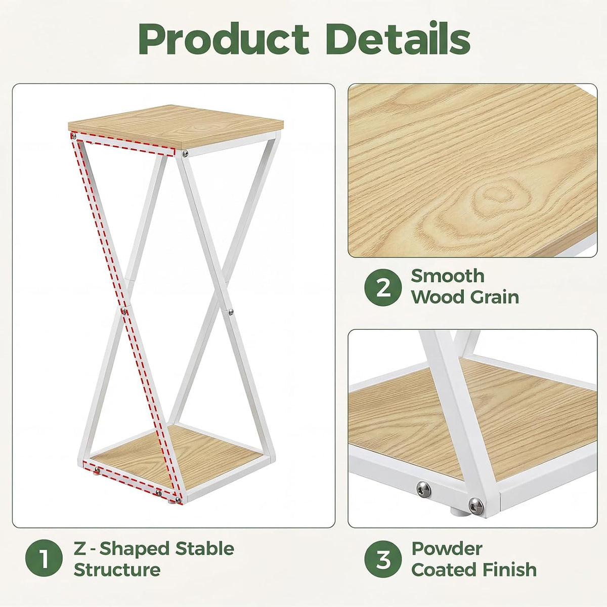 Bamworld Tall Plant Stand Indoor Corner Plant Shelf Tiered Plant Stand Wood Plant Table Heavy Duty Flower Pot Stands