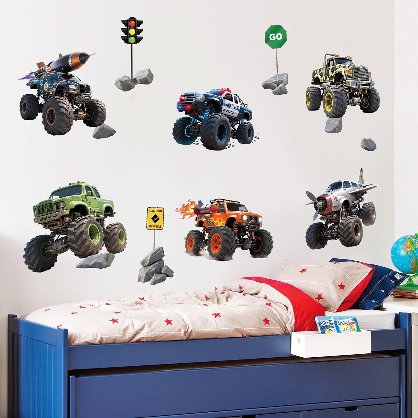 Wall Decals Peel and Stick / Racing Car