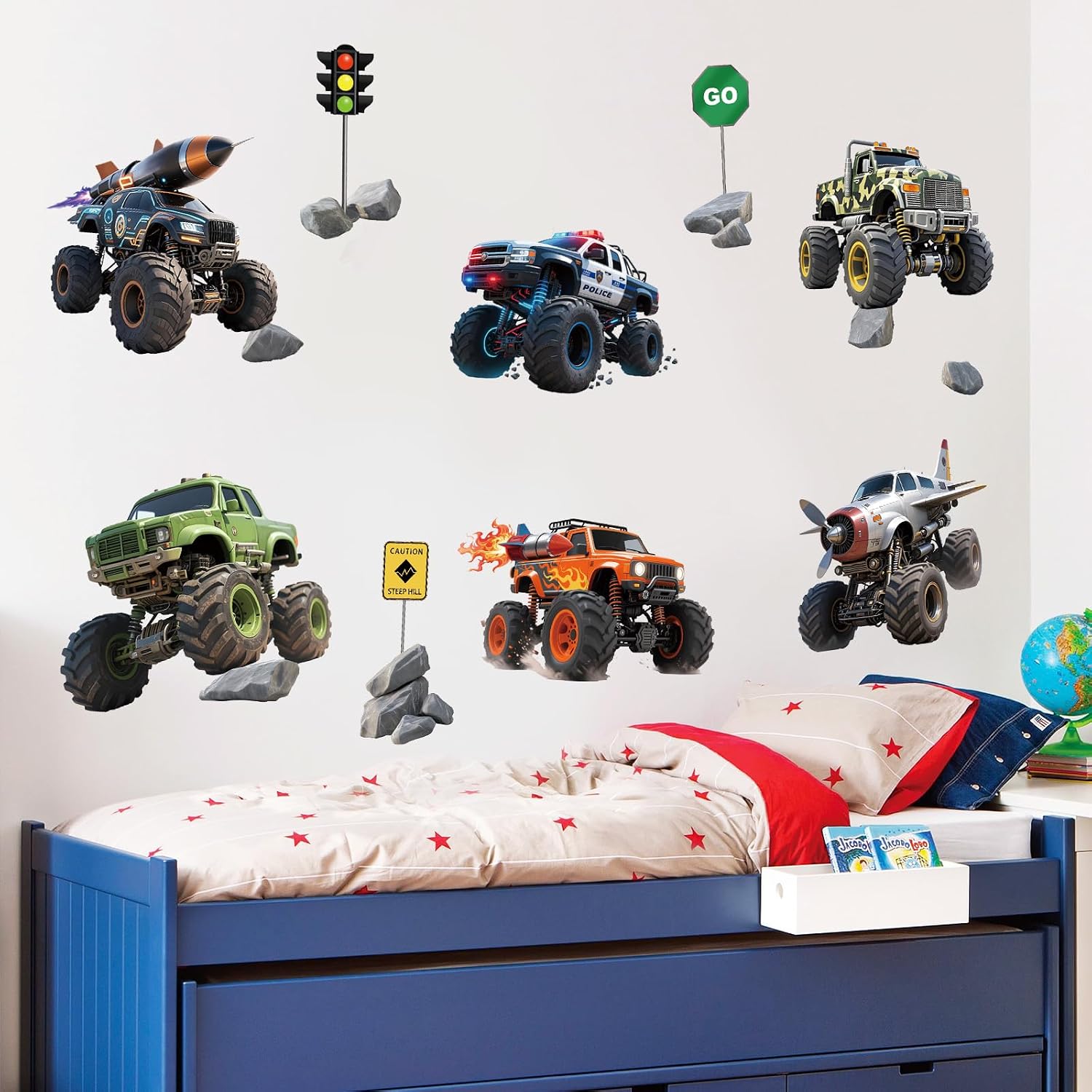 Wall Decals Peel and Stick / Racing Car