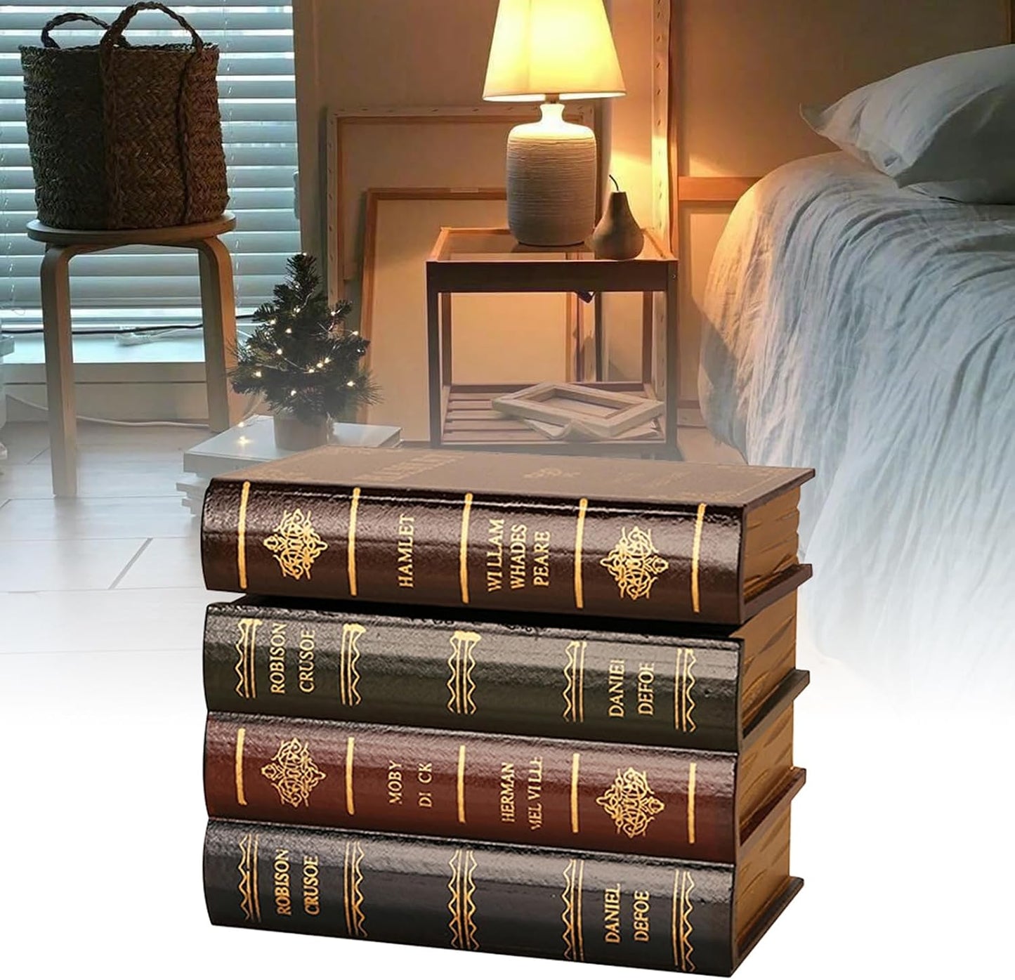 Invisible Faux Books Fake Book Decorations for DIY / Set of 2