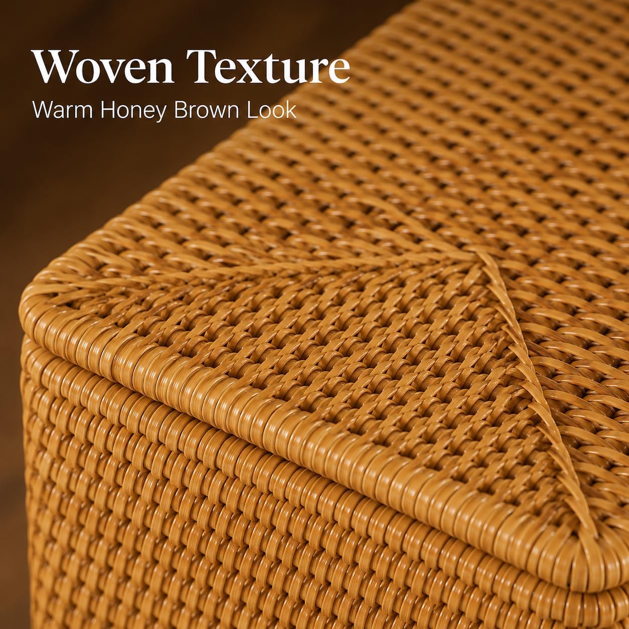Small Wicker Storage Basket / Brown / 11.8 x 7.9 x 4.3