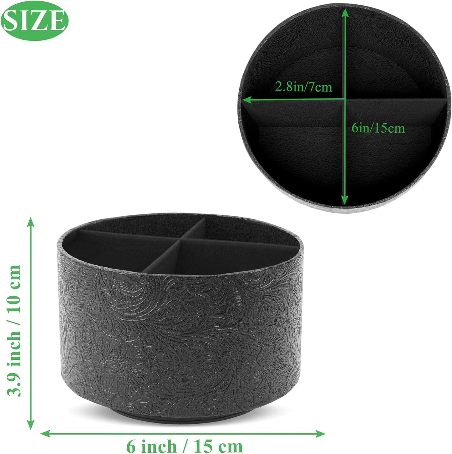 Remote Control Holder / 1-black2 / 360 Degree Rotation