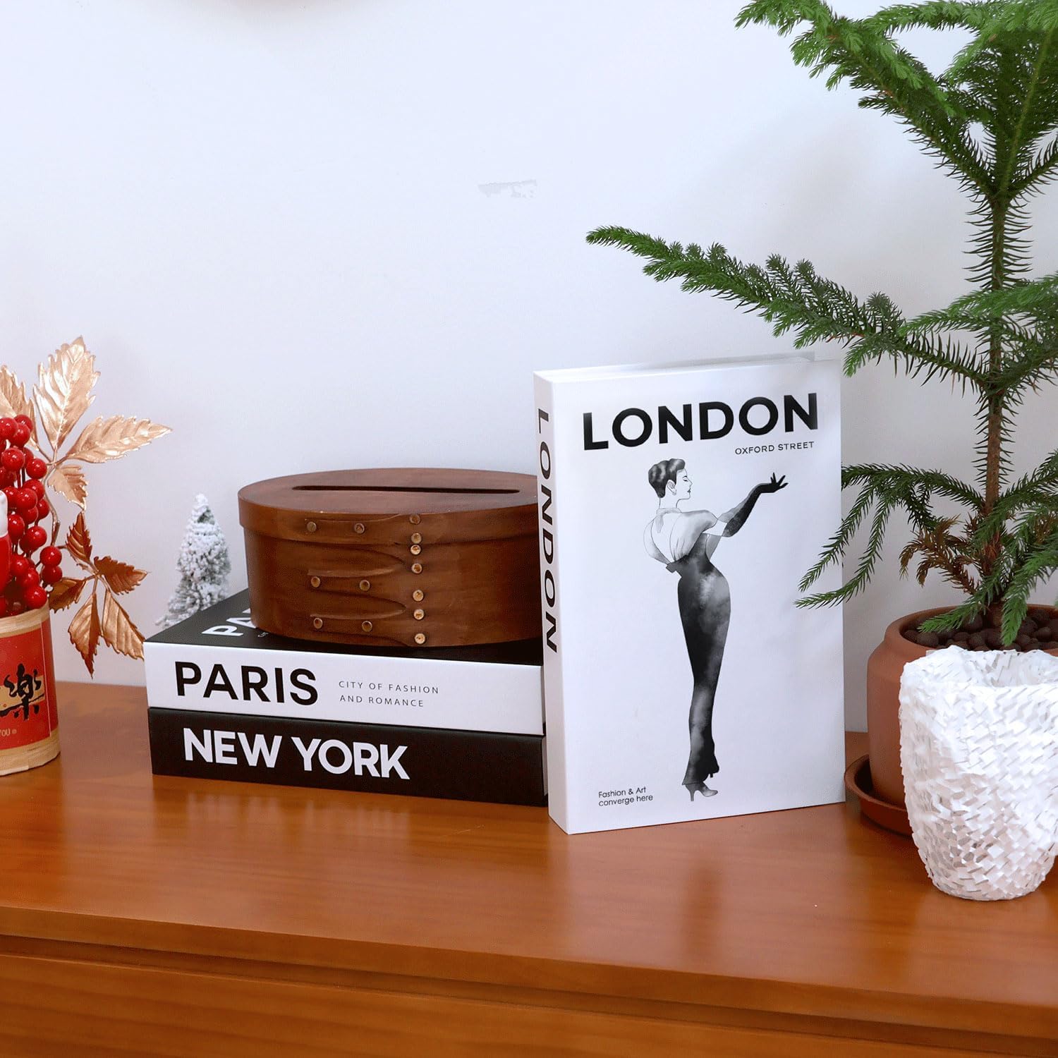 Decorative Books / Stylish Fake Books of Room Books Decor Aesthetic / Set of 3