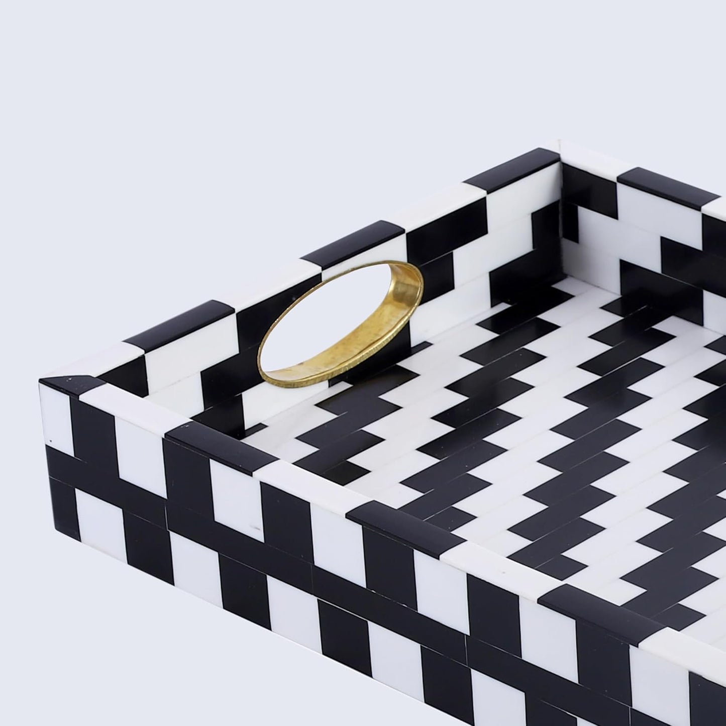 Optique Ottoman Tray / 11 x 17 / Pixel / Black