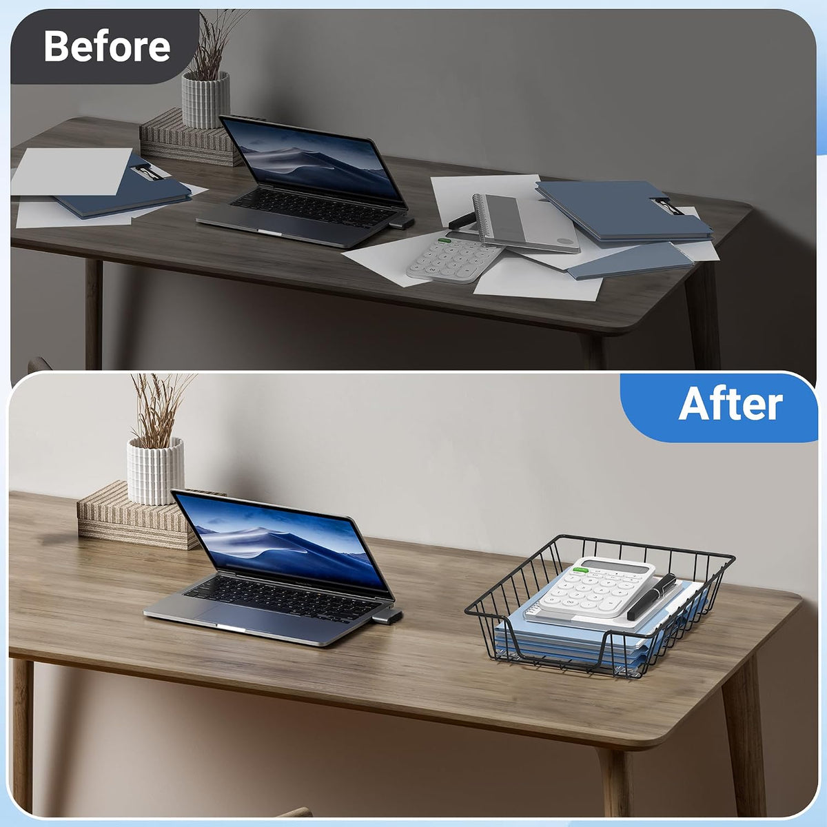 A4 Letter Magazine Desk File Storage Tray Organizer Bin (4)