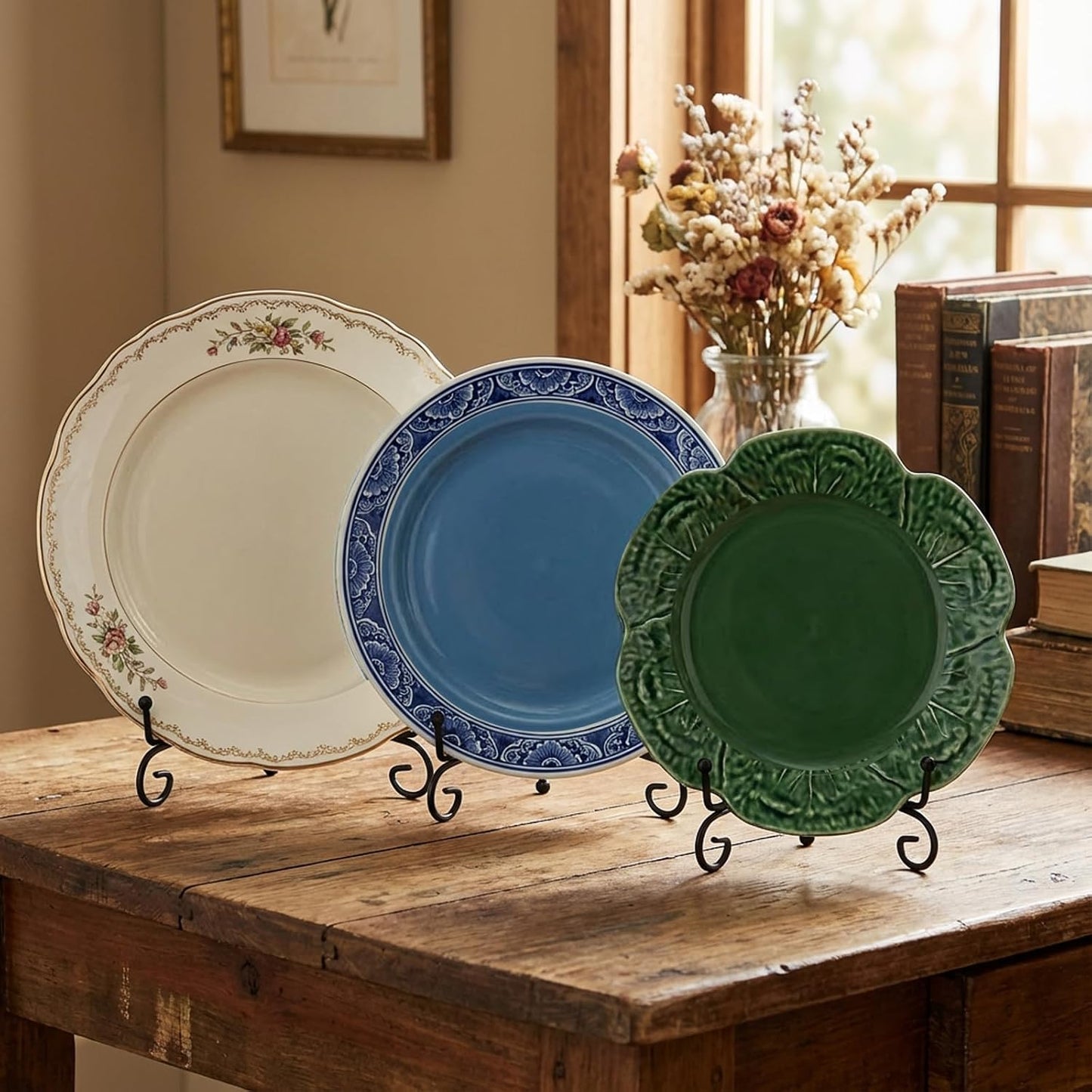 4/6/ Plate Stands for Display / Black / 8 Inch / Set of 18