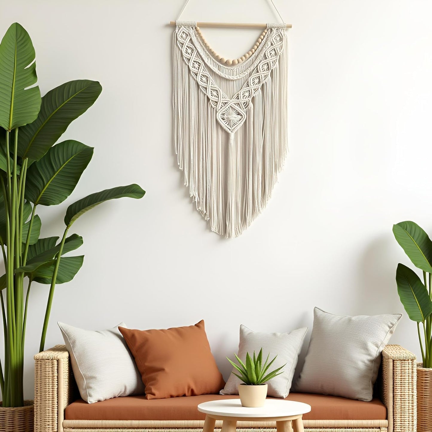 Wood Bead Wall Decor / Wood Bead-a