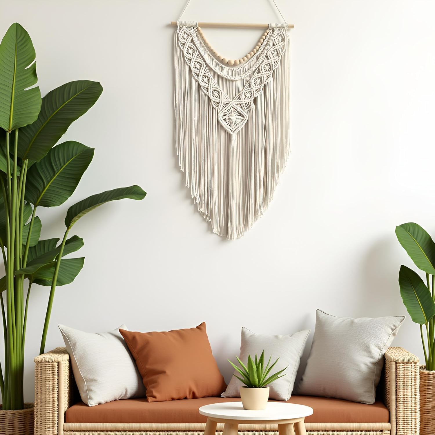 Wood Bead Wall Decor / Wood Bead-a