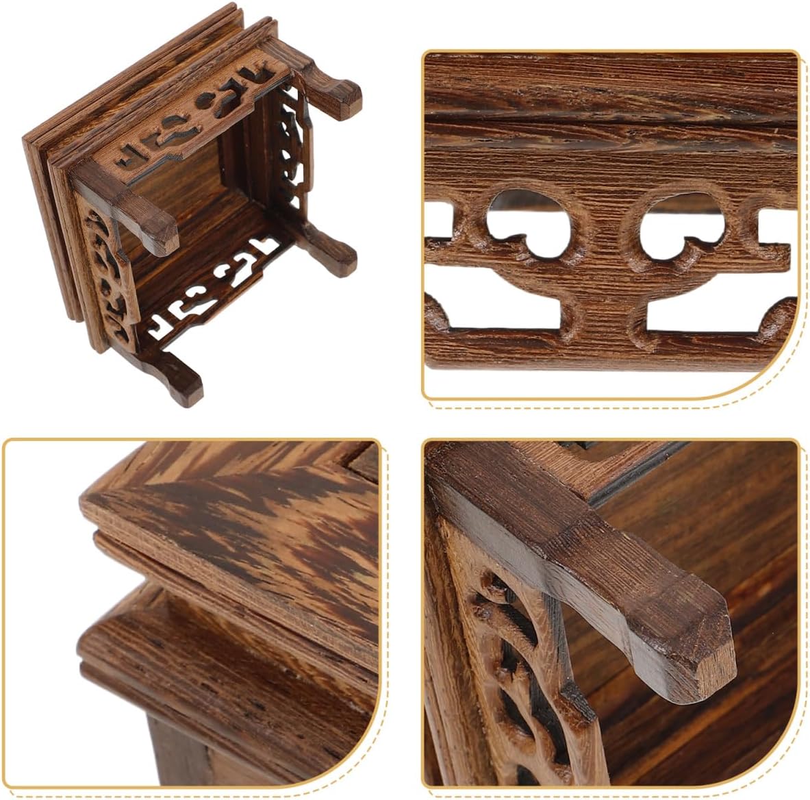 Wenge Wood Pedestal Stand for Decor