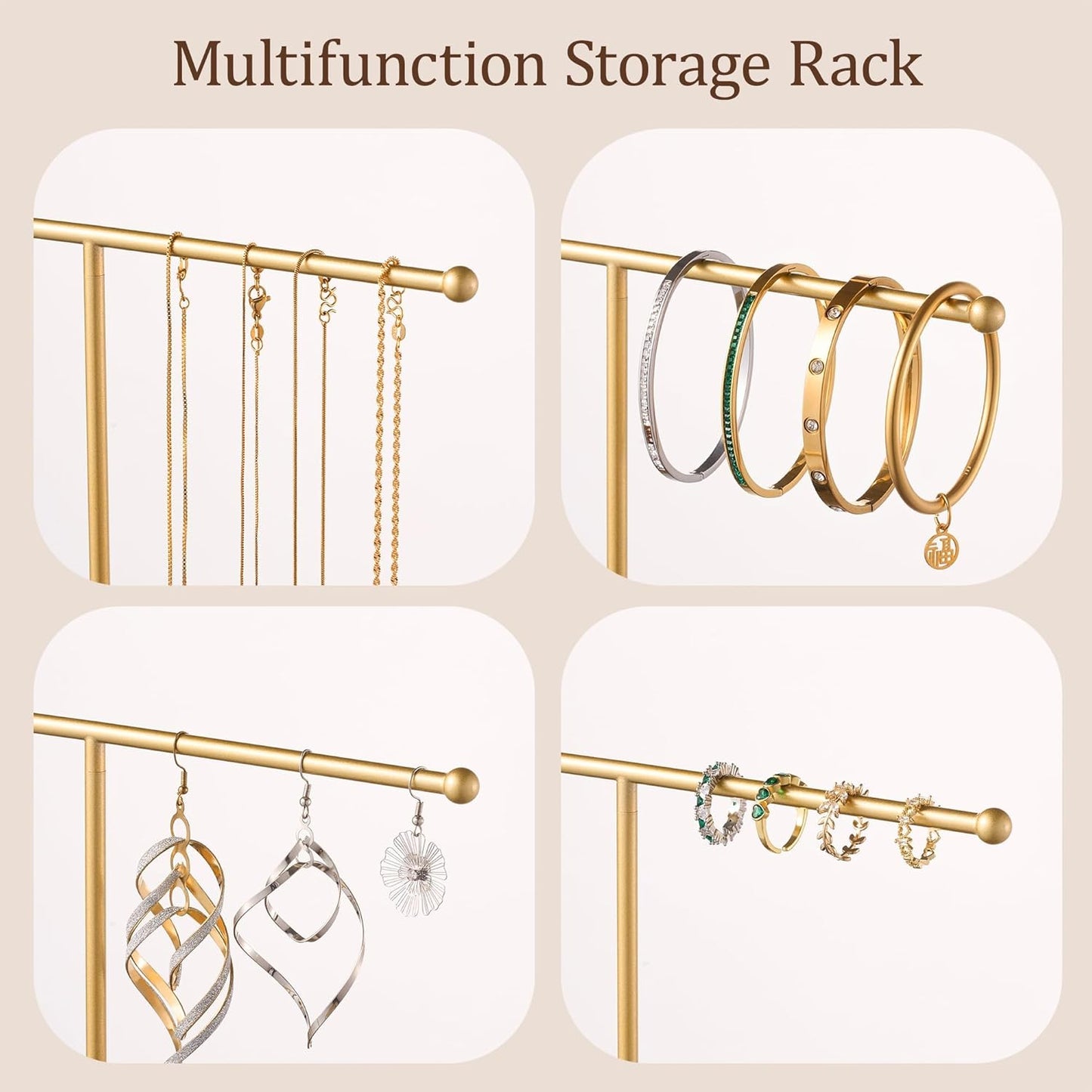 Ceramic Tray / Gold Jewelry Holder Stand / White Tray Gold Bar