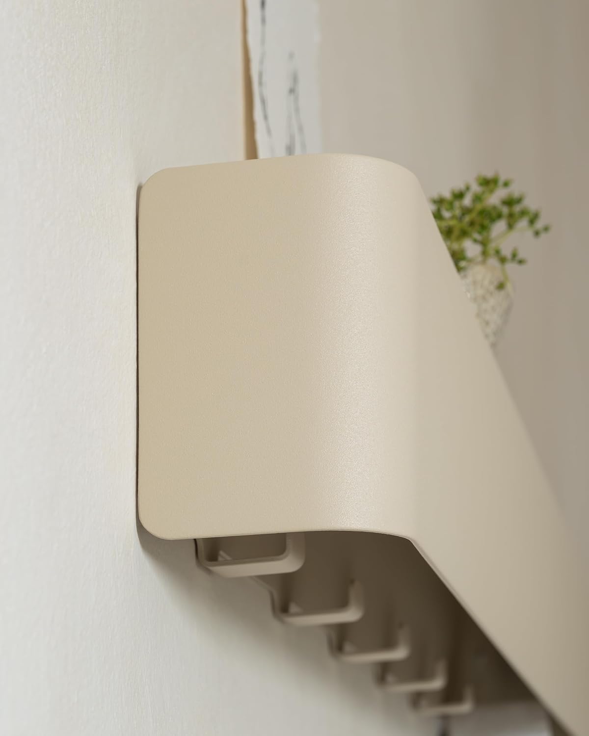 Kazai. Coat Rack Wall Mount with Shelf 'Tone' | Modern Design Coat Hanger with Hidden Hooks and Storage | Hat Rack with