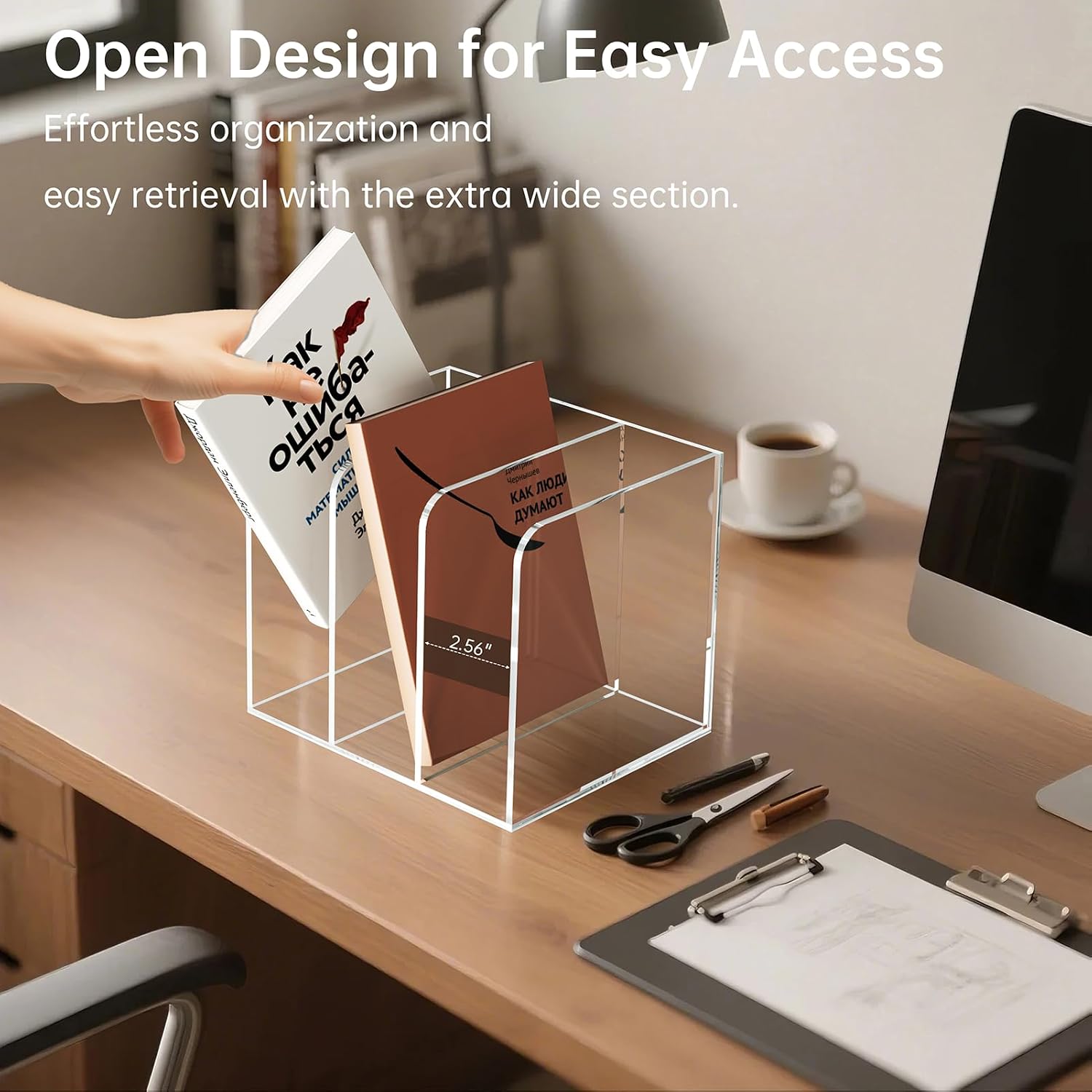 Acrylic Desk Organizer Book Organizer