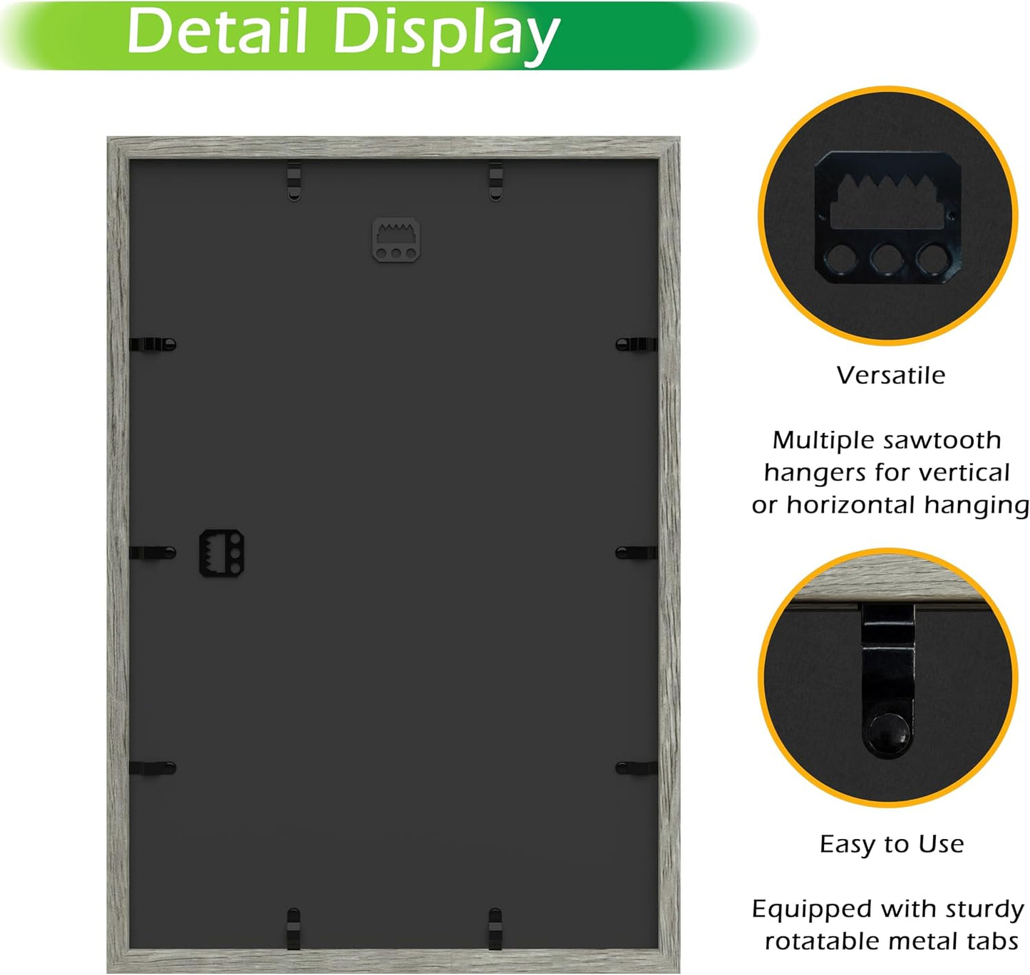 FrameWorks 12" x 18" Grey Wooden Shadow Box Frame – Soft Felt Back, Tempered Glass, and Included Elegant White Ball
