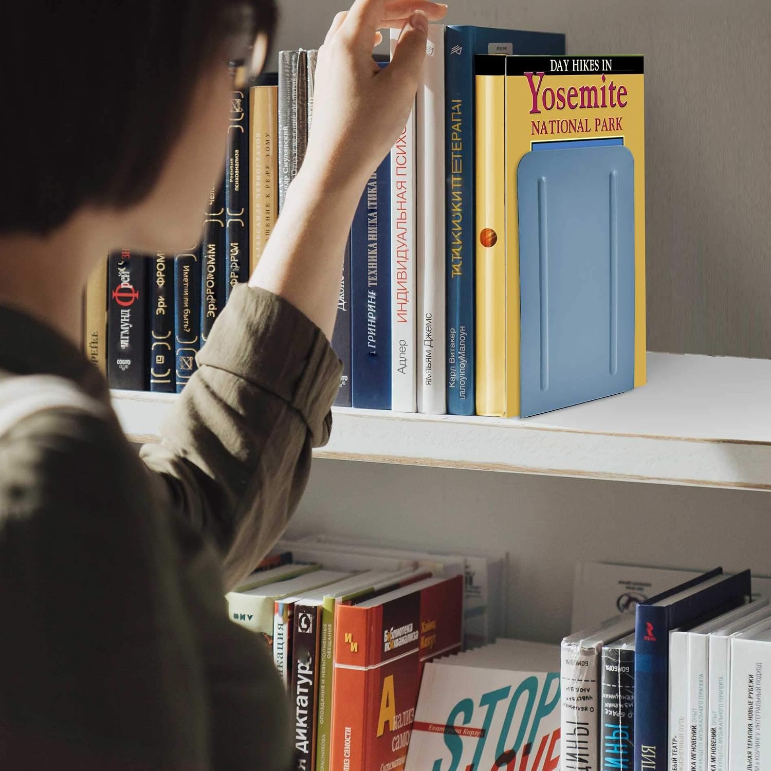 Steel Metal Book Ends Storage