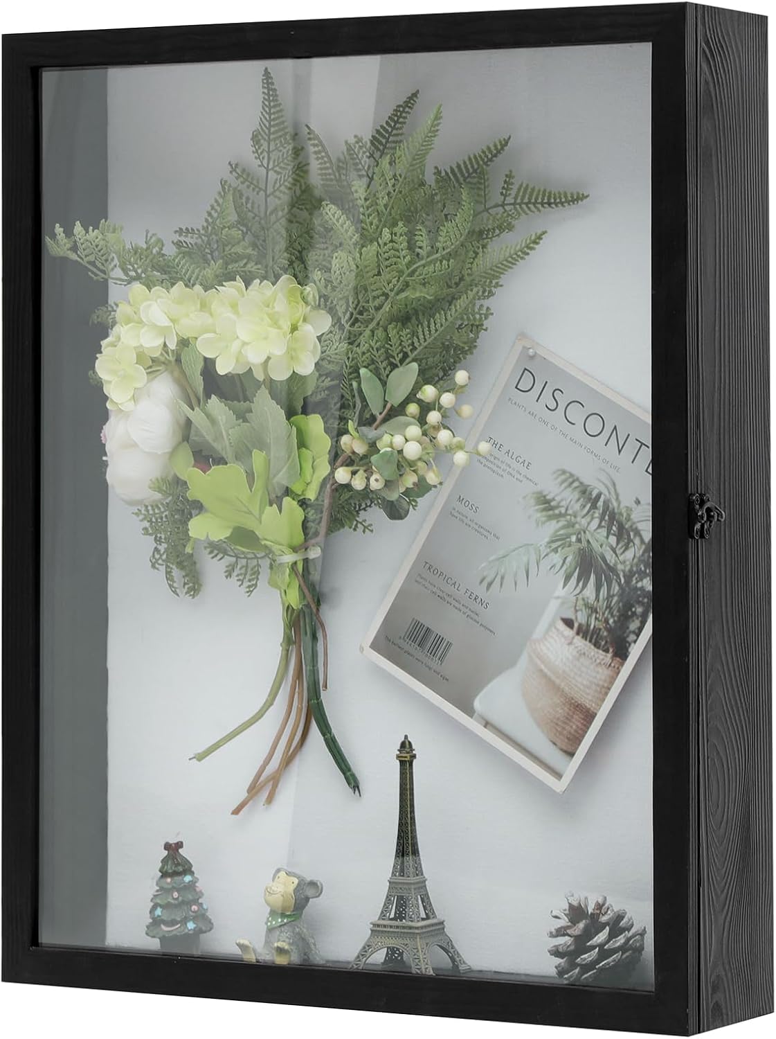 Muzilife 16x20 Large Shadow Box Pine Wood Picture Frame, 3.94 Deep, Black | FSC-Certified Solid Pine | Tempered Glass