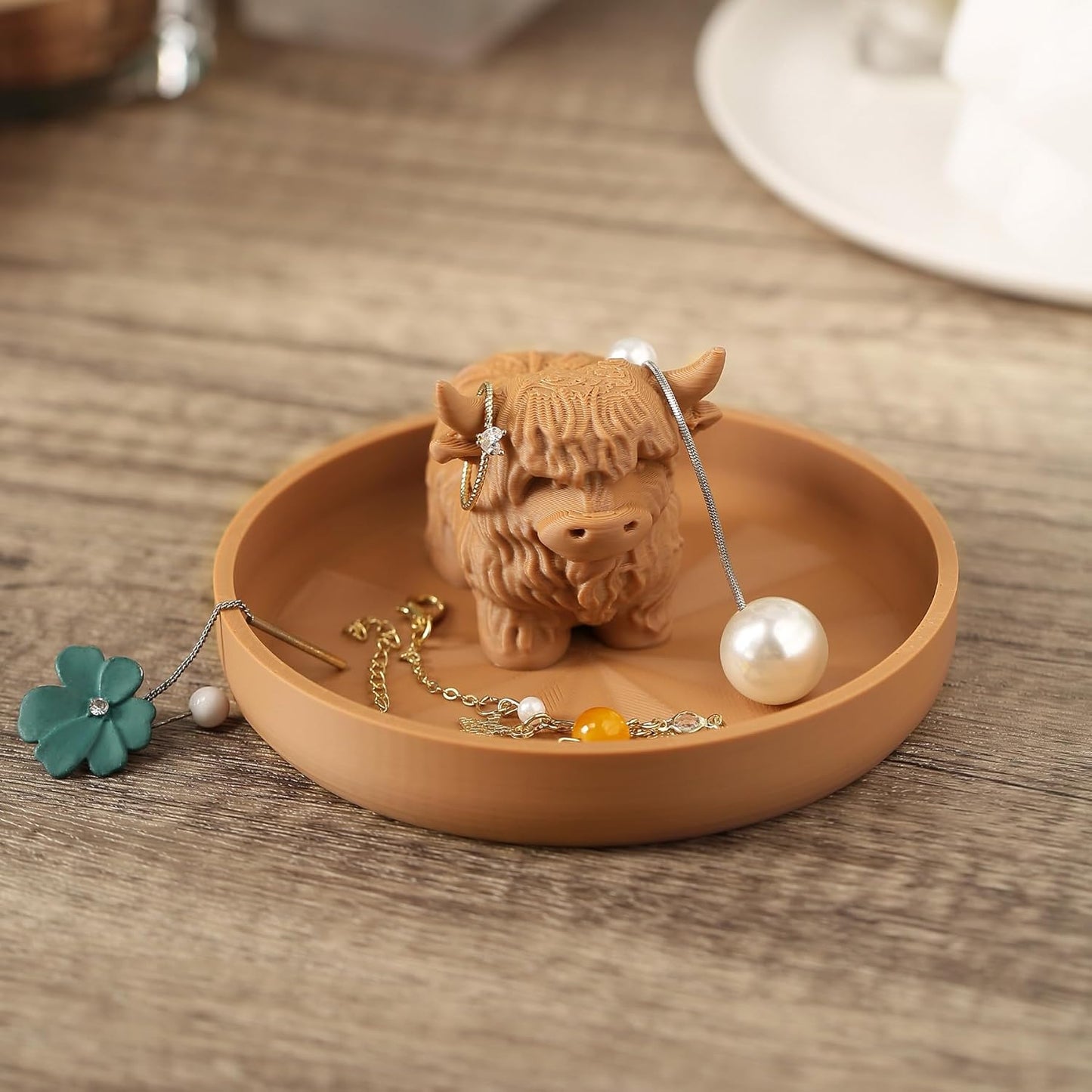 Highland Cow Ring Holder / New Highland Cow Brown
