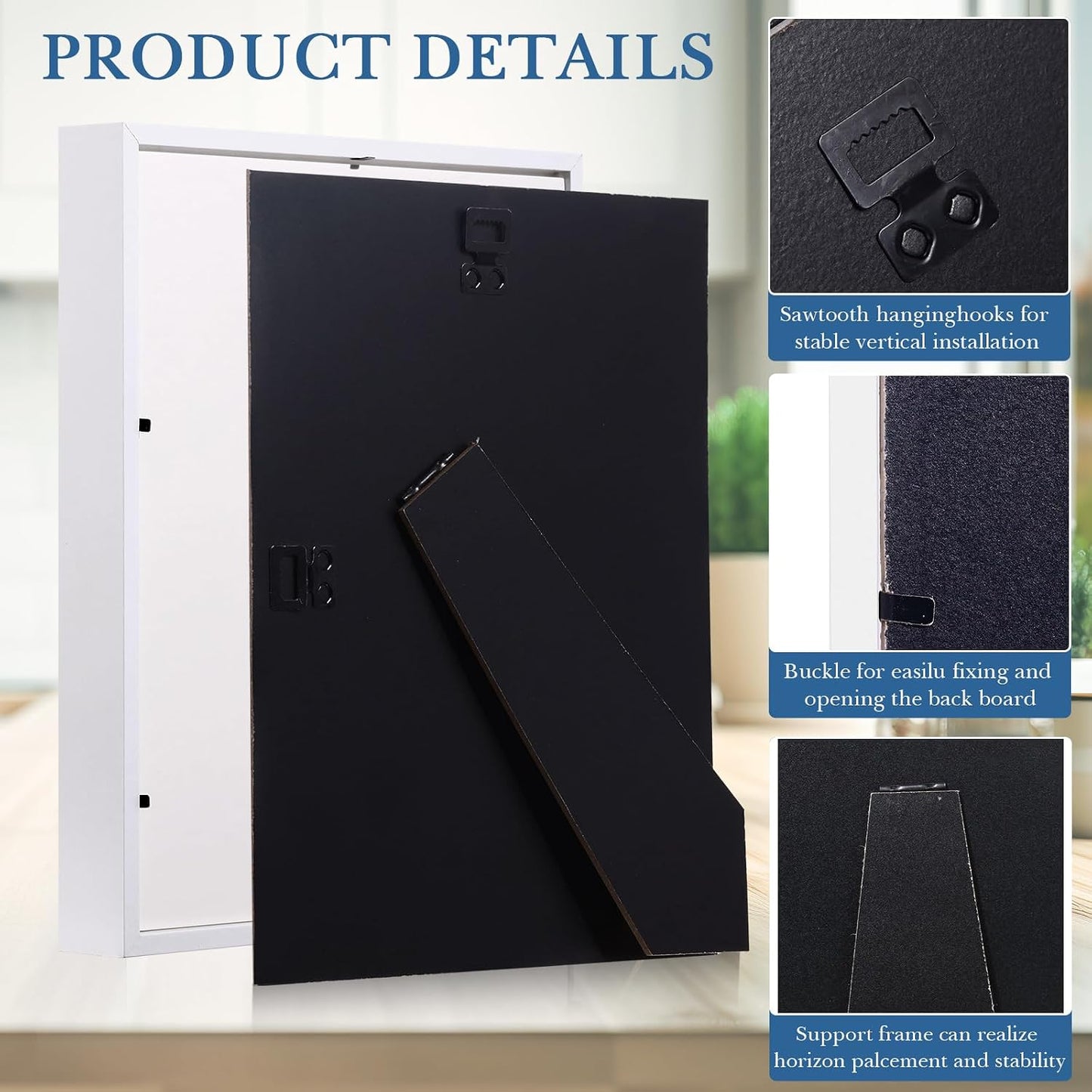 Ripeng 16 Pack 11 x 14 Inch Shadow Box Frame Display Cases, Deep Picture Frames for Wedding Bouquet Preservation