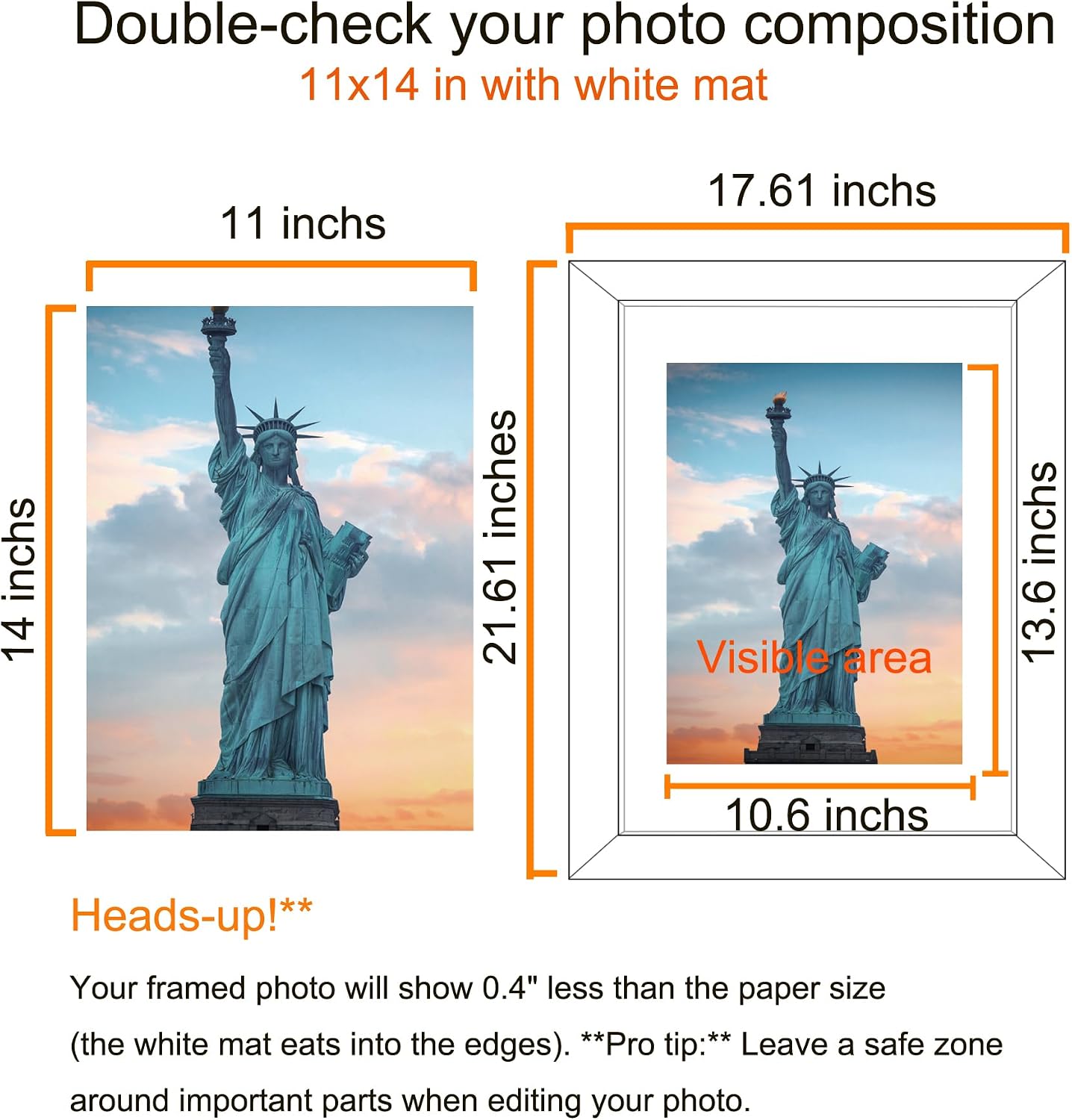 SESEAT 16x20 Picture Frame Rustic Brown, Poster Frame Display Prints 11x14 with Mat or 16x20 Without Mat, 4PCS