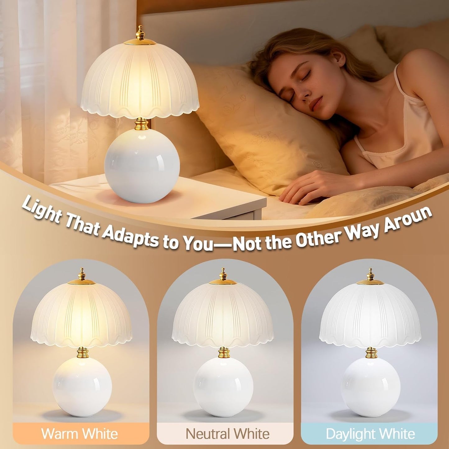 Small Bedside Ceramic lamp
