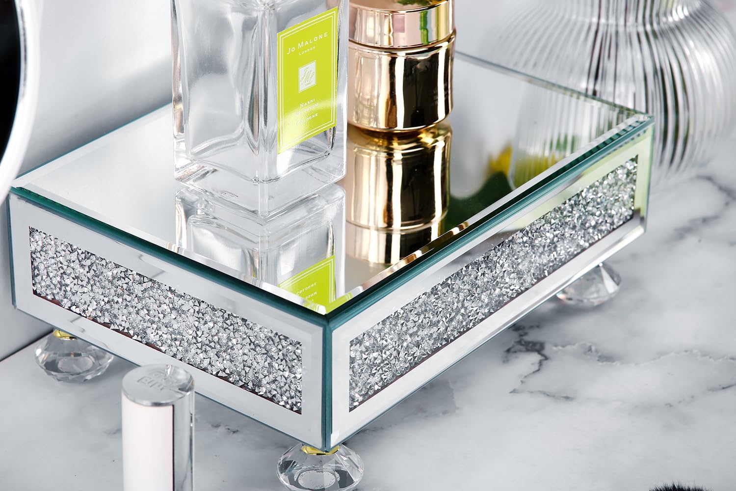 Crushed Diamond Decorative Pedestal Stand / Crushed Diamond2