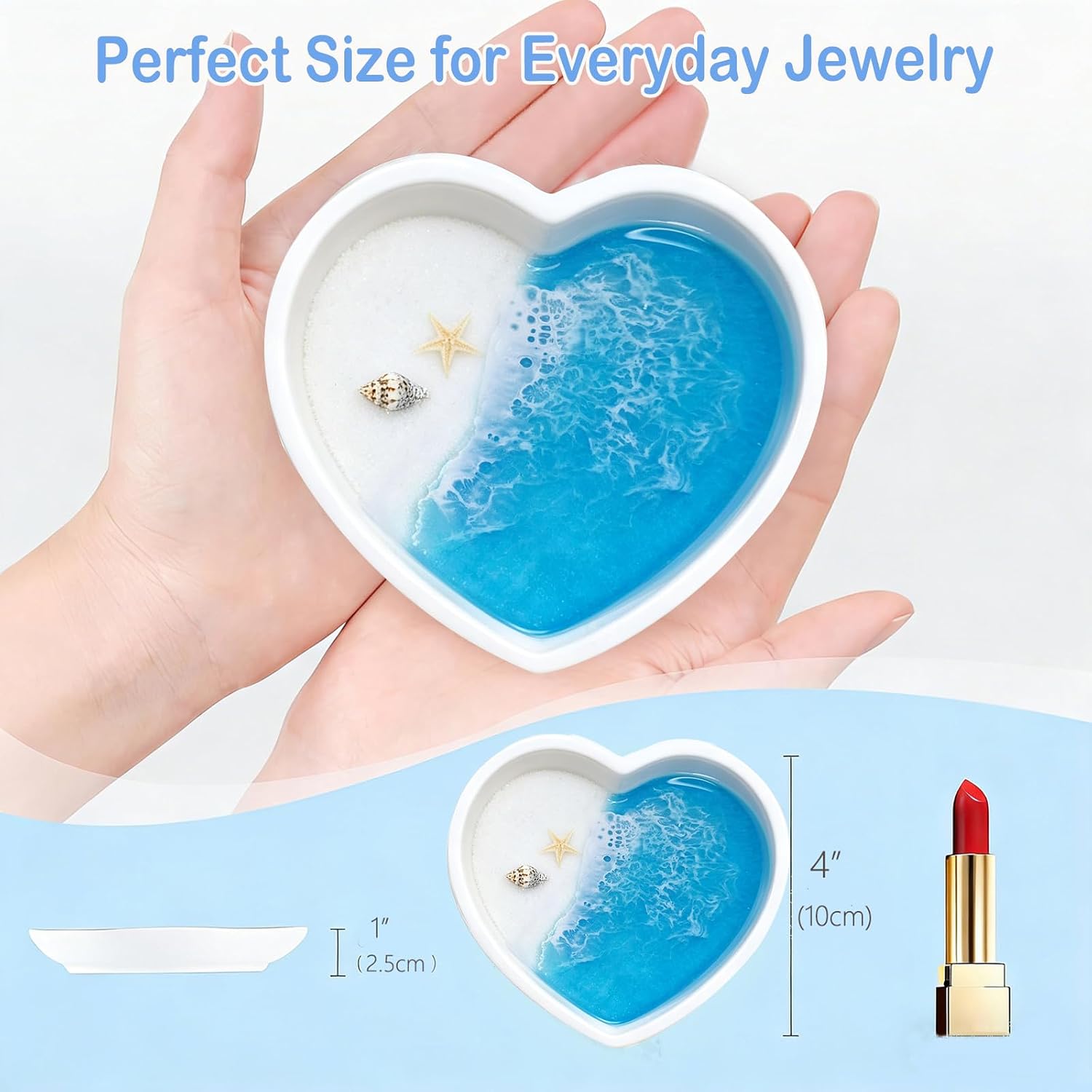 Coastal Jewelry Tray for Engagement & Wedding / Seashell