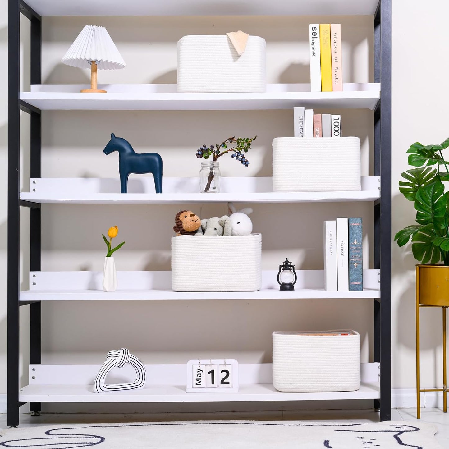 Woven Basket for Storage / Off White