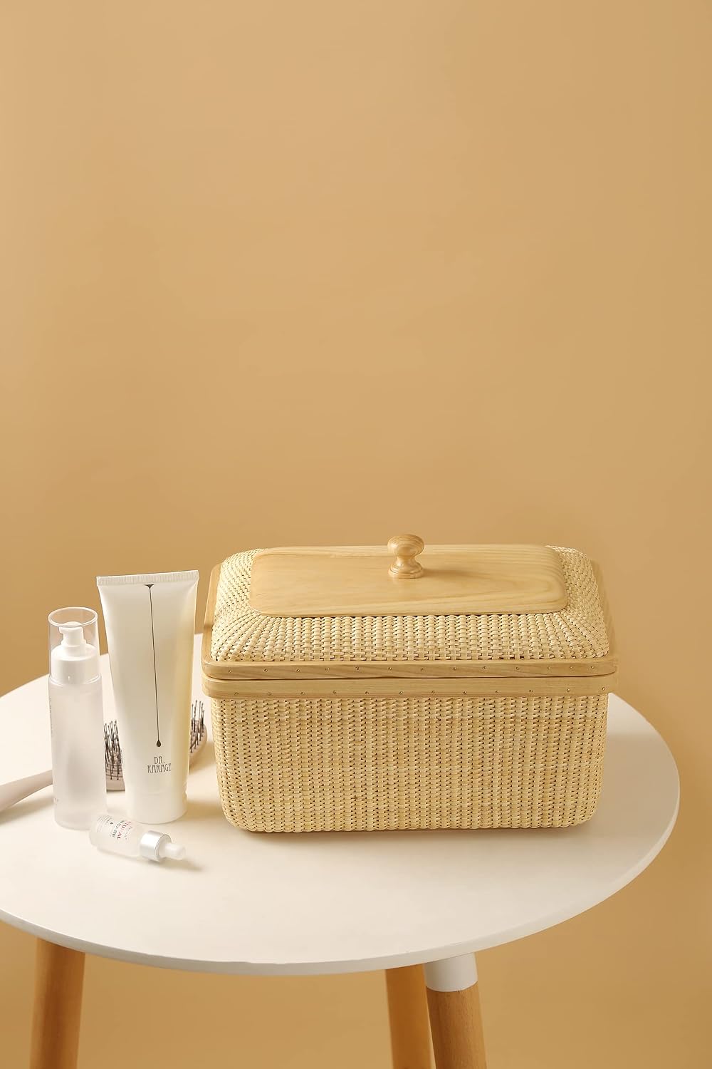 Cane Weave Storage Basket / Ash Height7.5in / Natural