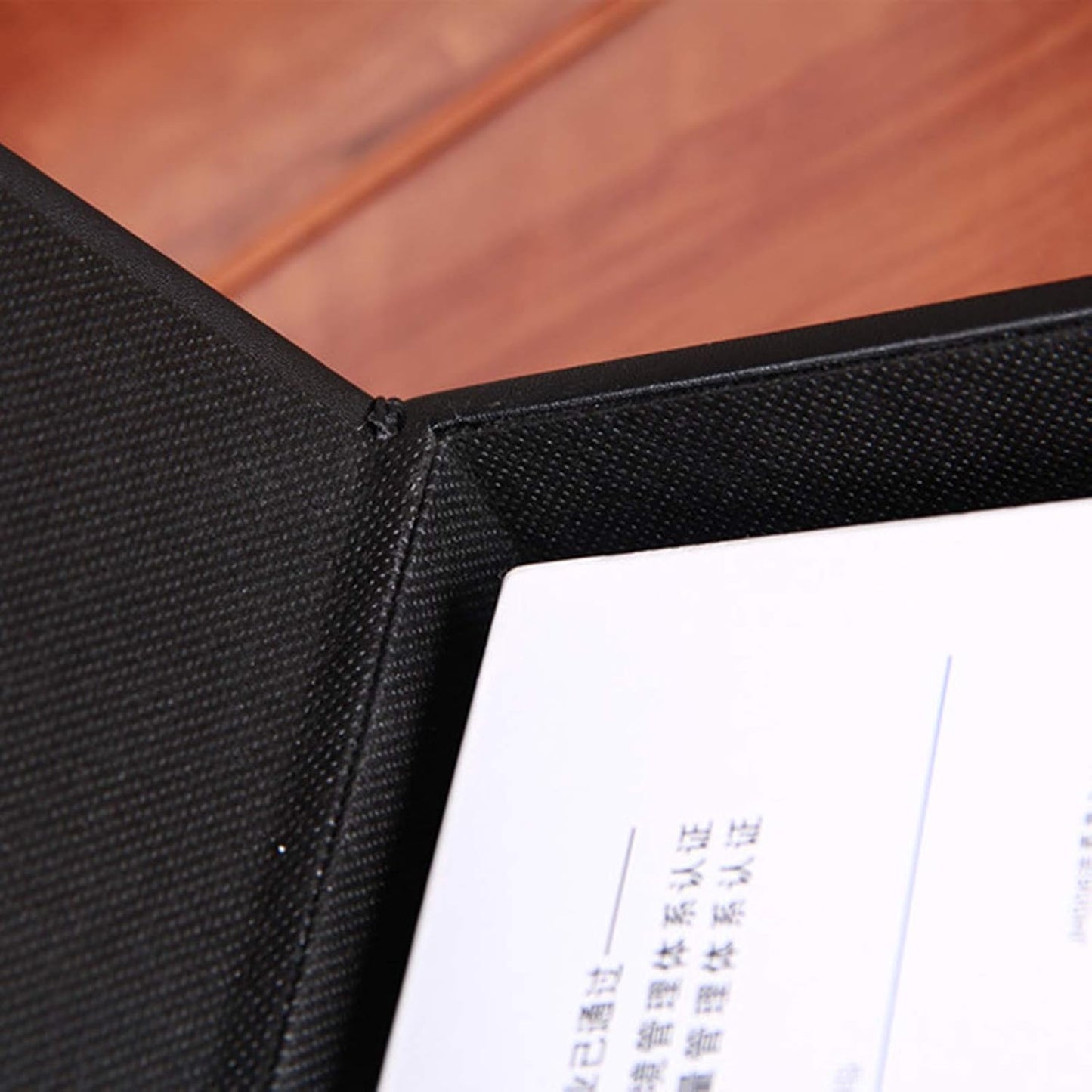 High-end Fashion PU Leather Tissue Box Holder / Black