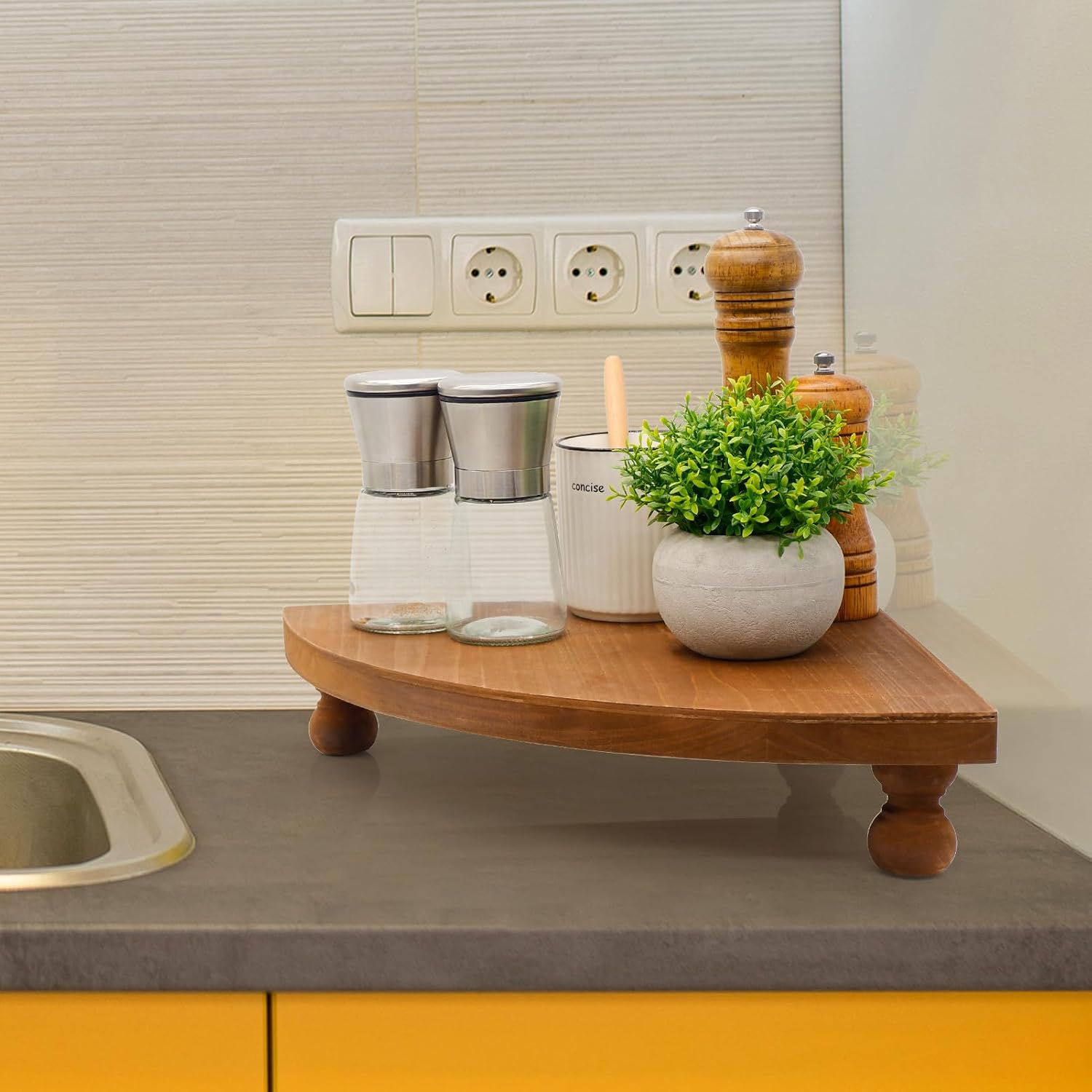 Rustic Pedestal Stand / Wooden