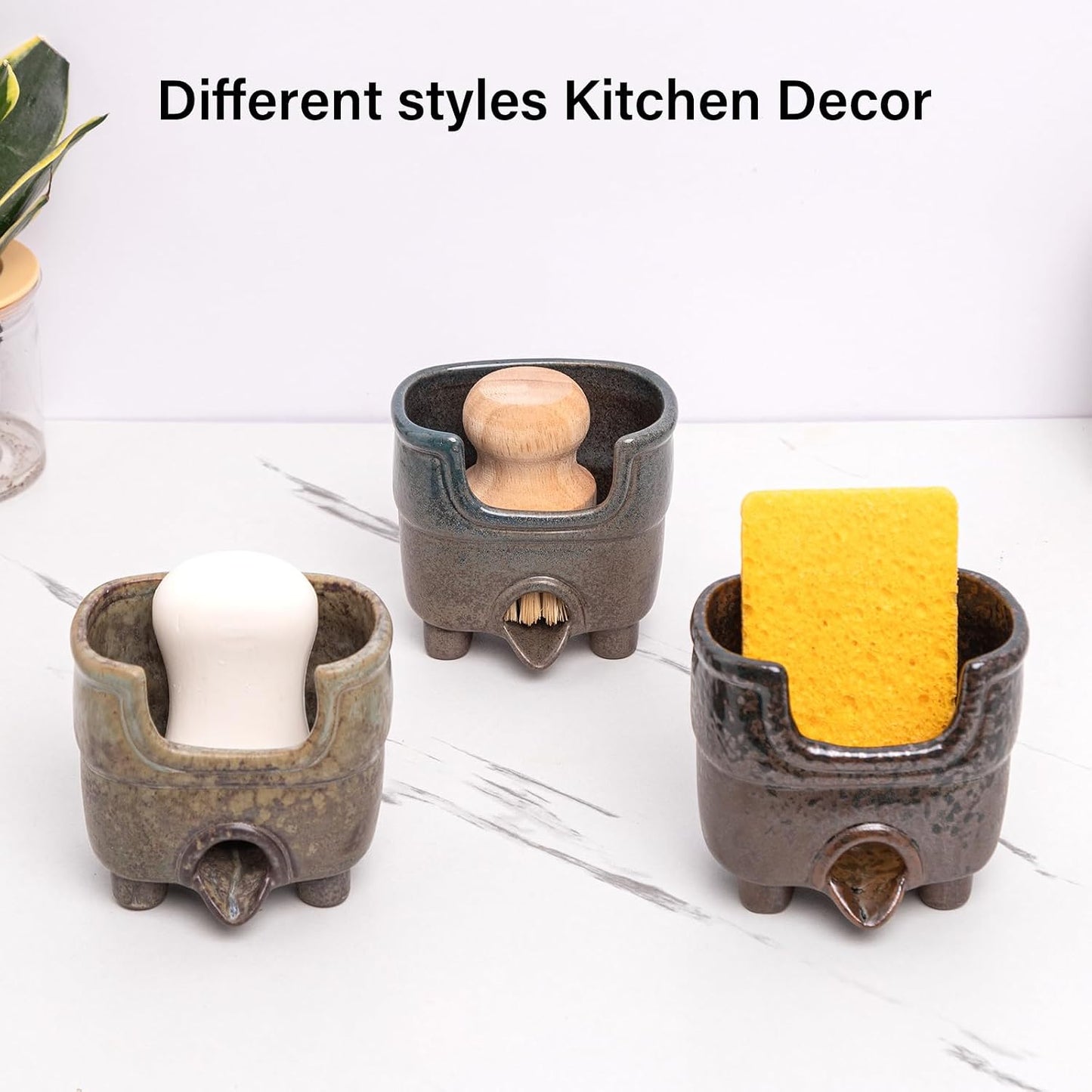 Ceramic Sponge Holder / Reactive Glaze