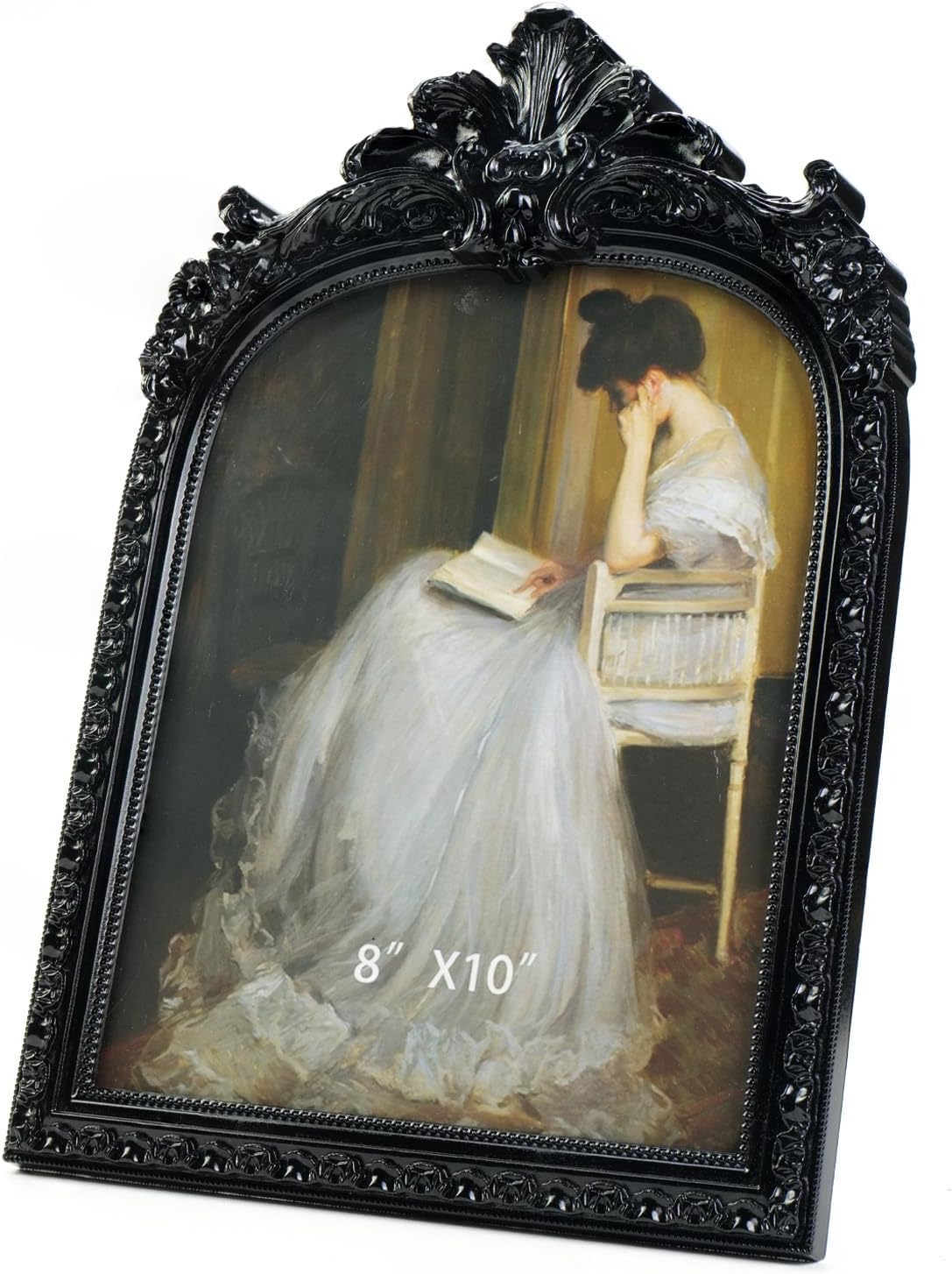 Black Picture Frame Vintage Frames / Black Arch / 8 x 10