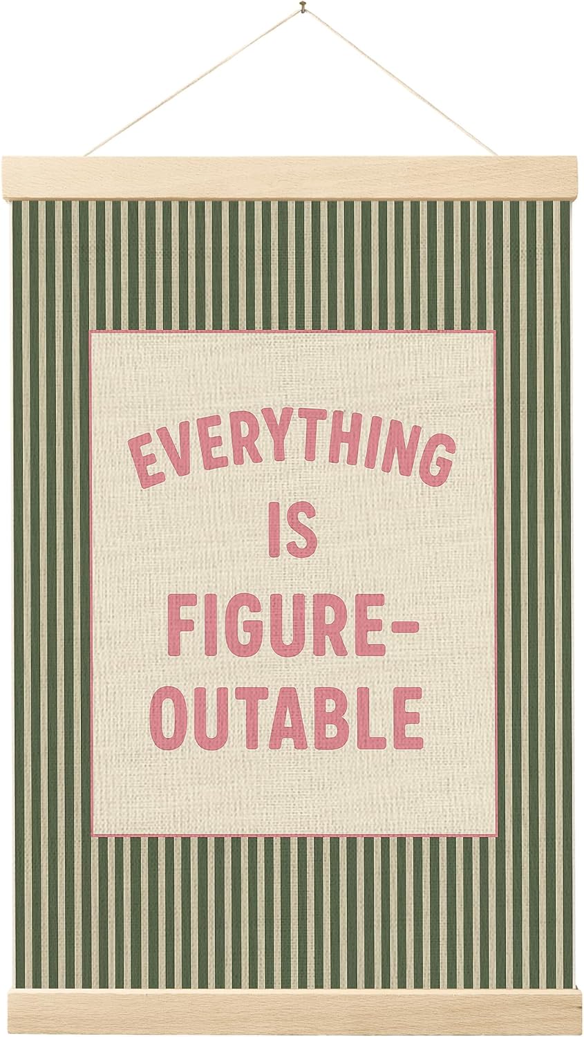 FGFK Positive Affirmations Wall Art Poster Hanger Frame 16x24 Inch
