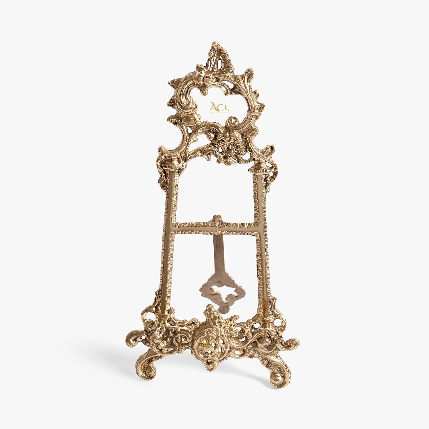 Menu Stand / Brass Easel Display Stands for Art Deco / 9 Inch