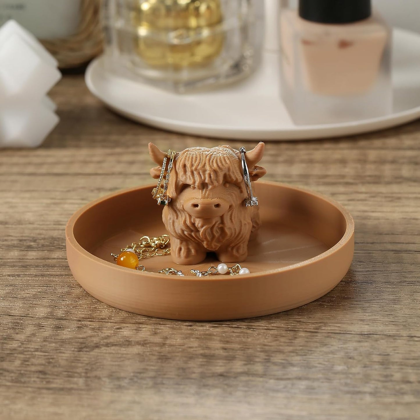 Highland Cow Ring Holder / New Highland Cow Brown