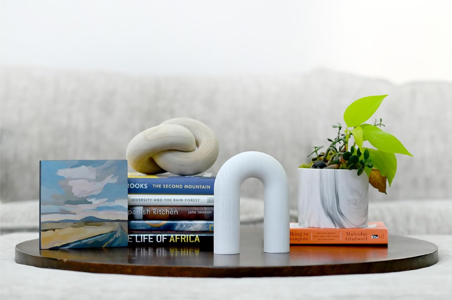 Coffee Table Book Shelf Accents Home Decor / White