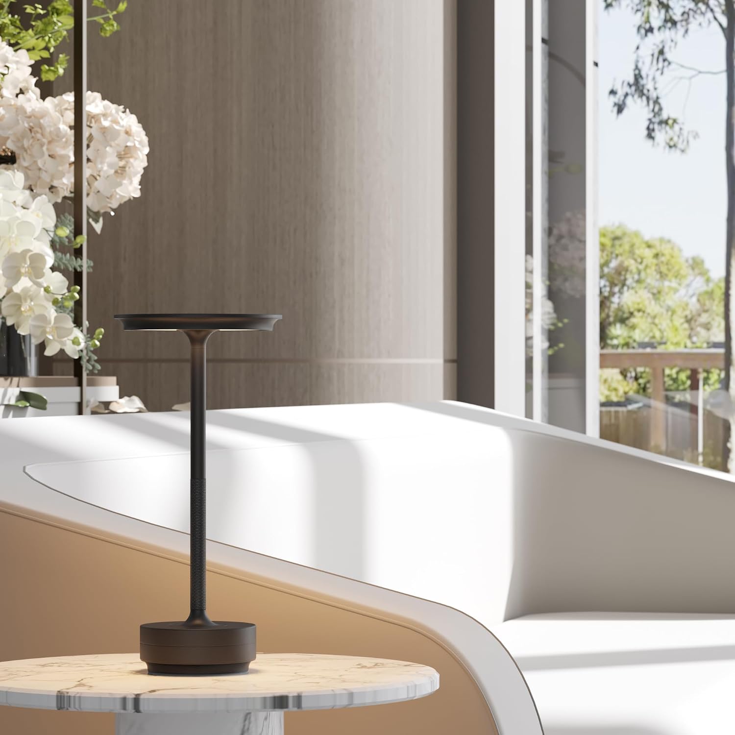 Rechargeable Cordless Table Lamps, Portable Battery Table Light | 5000mAh USB Battery Table Light with Memory